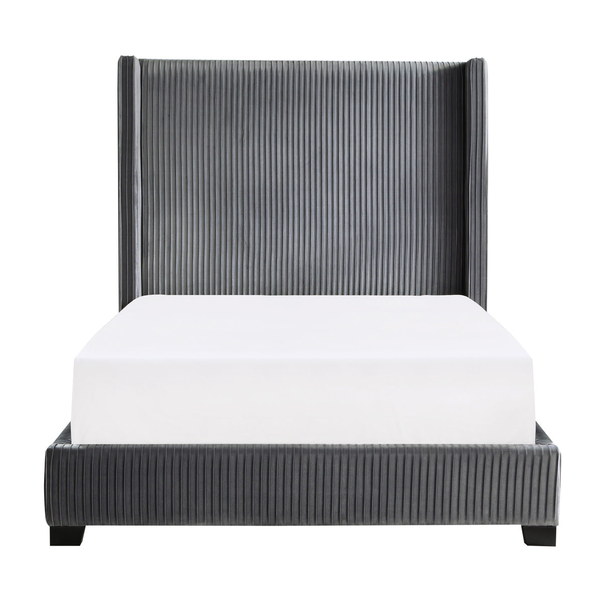 Glenbury Upholstered Bed in Dark Grey | CastleUp Experience Centre Online Furniture