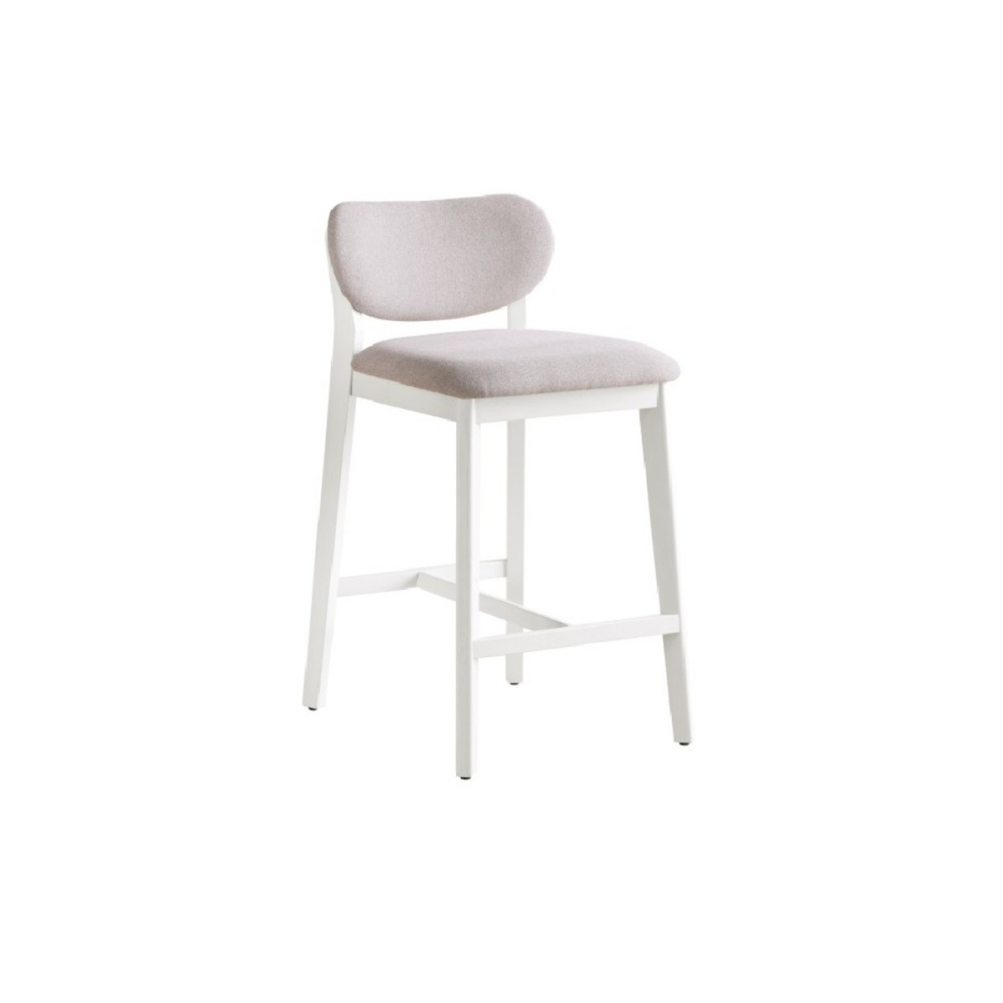 Counter Bar Stool Set of 2 in Cream 24858.