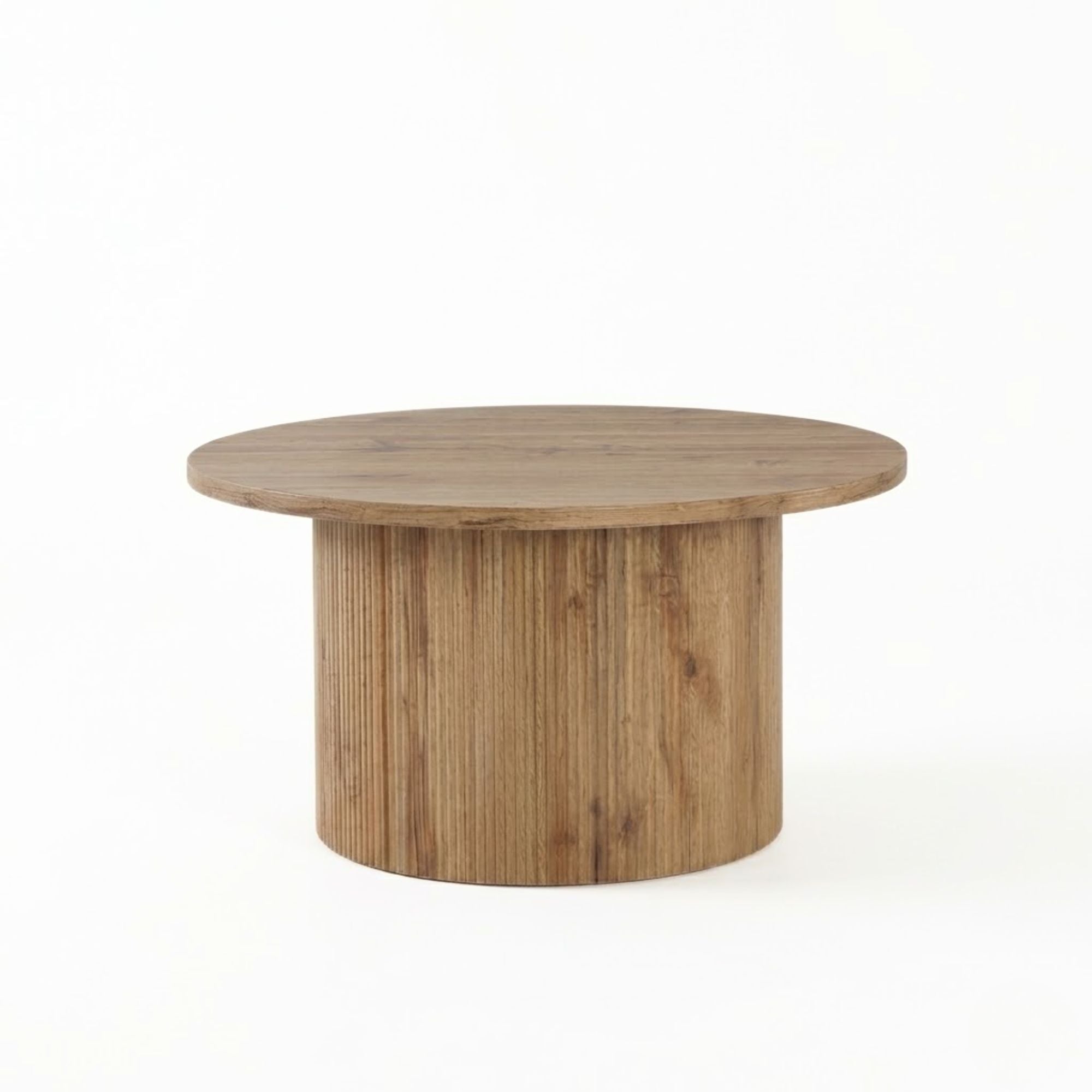 Set of three light natural wood coffee tables from IFF Harper 3-Piece Table Set, featuring modern design and smooth finishes.