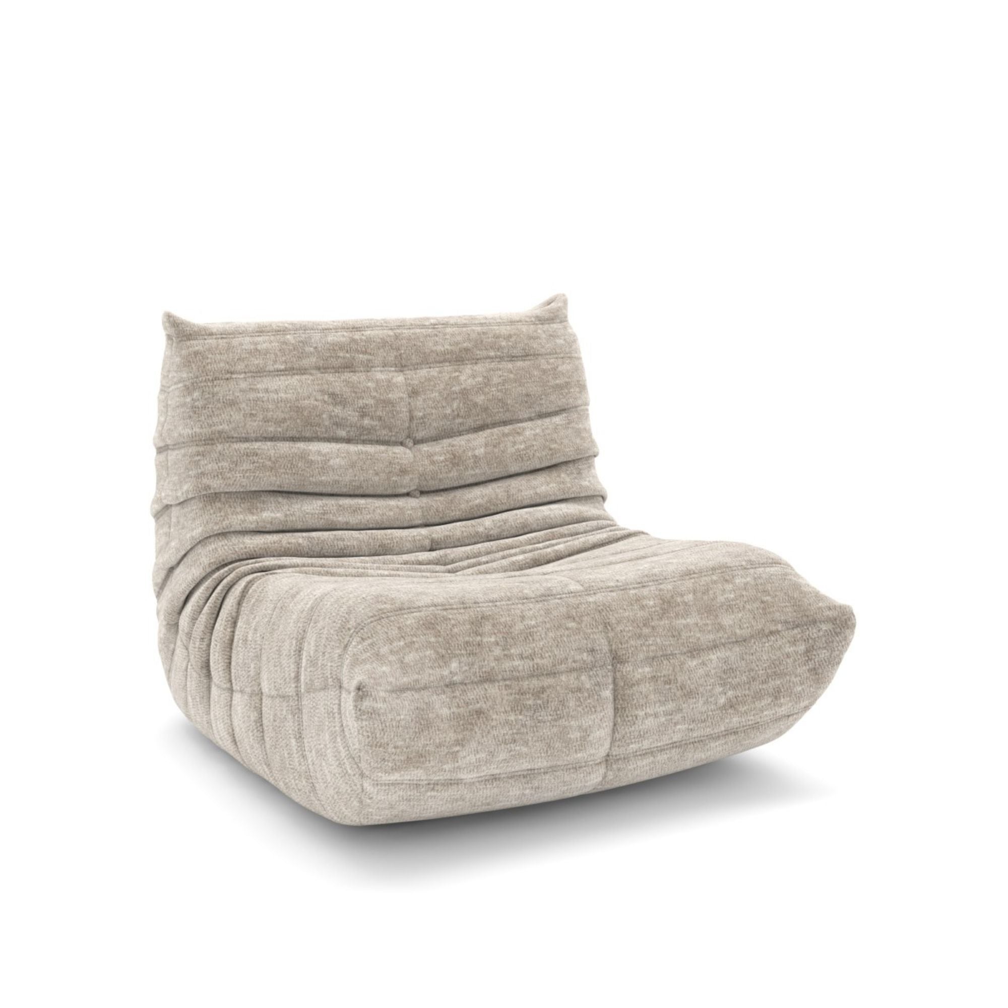 Armless Chair in Beige 40711
