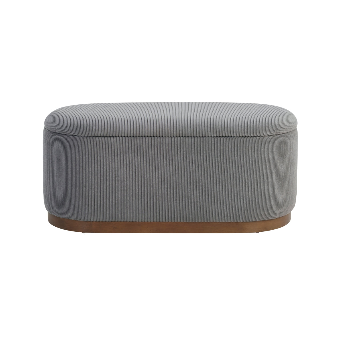 Nell Collection Lift Top Storage Bench in Grey
