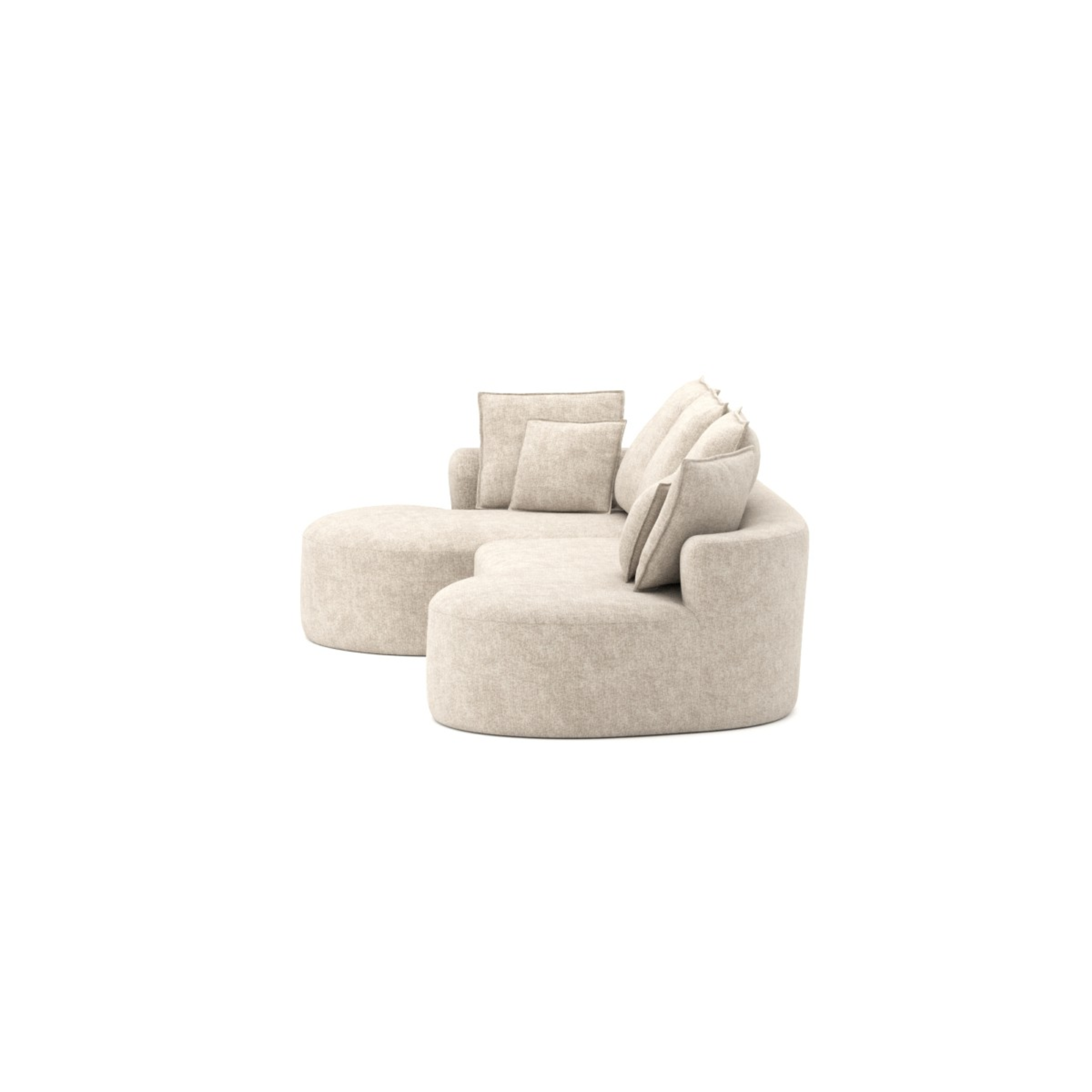 616111 Compression Sectional in Beige.