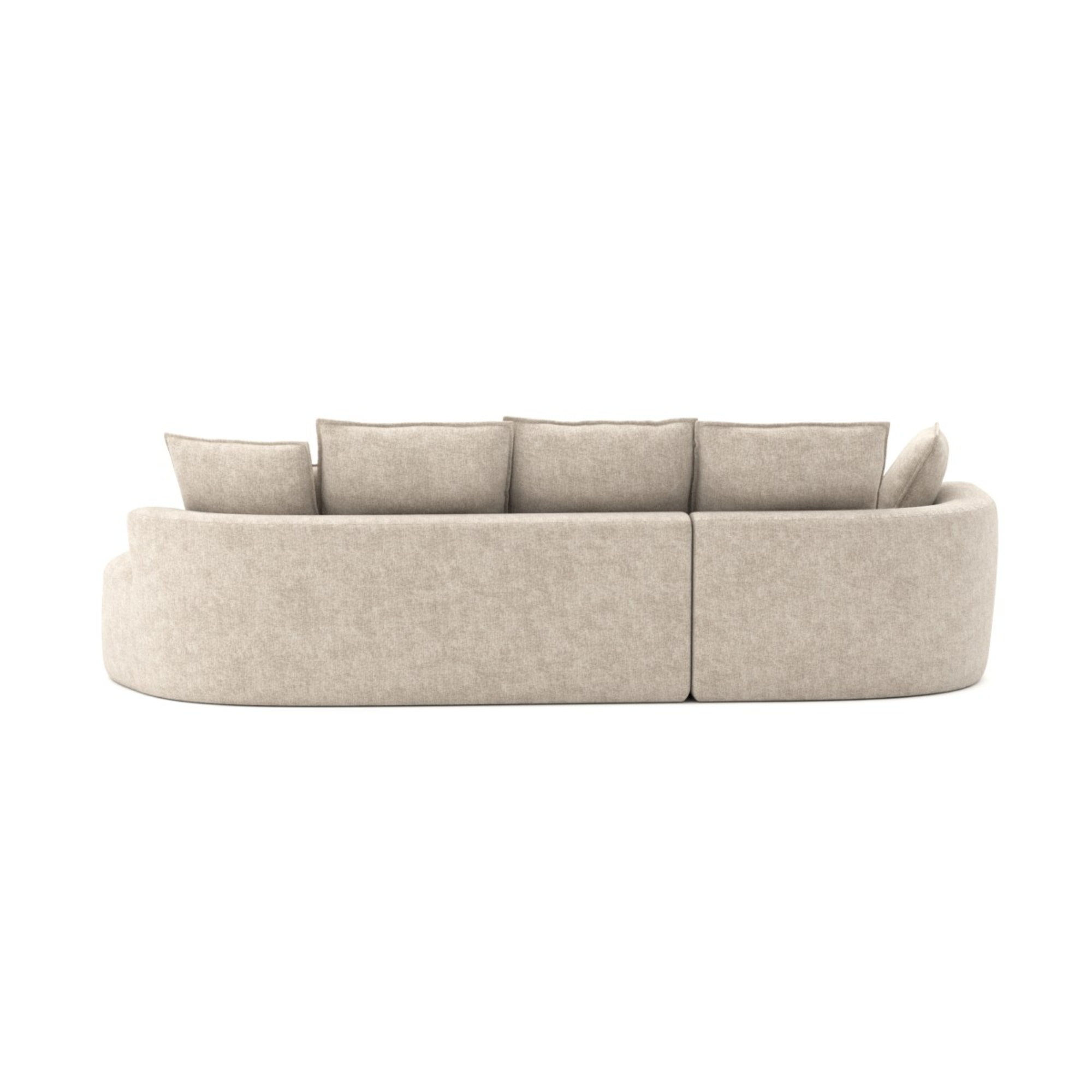 616111 Compression Sectional in Beige.