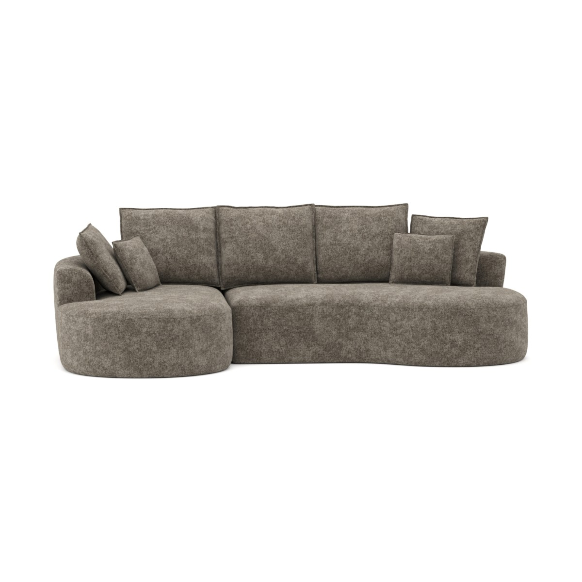 616112 Compression Sectional in Brown.