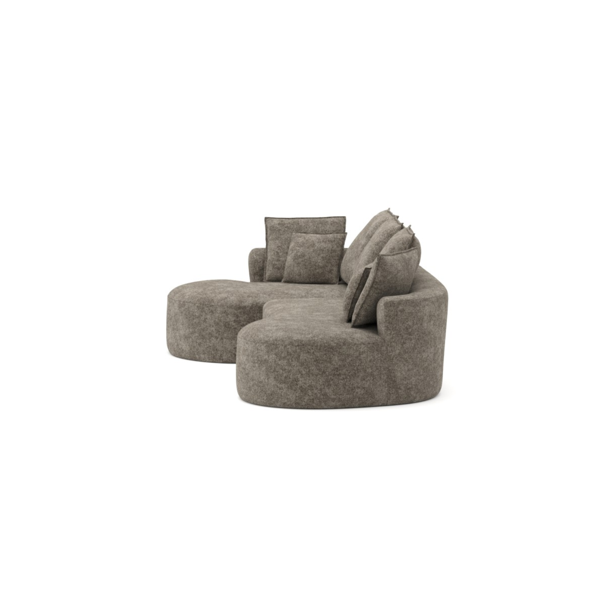 616112 Compression Sectional in Brown.