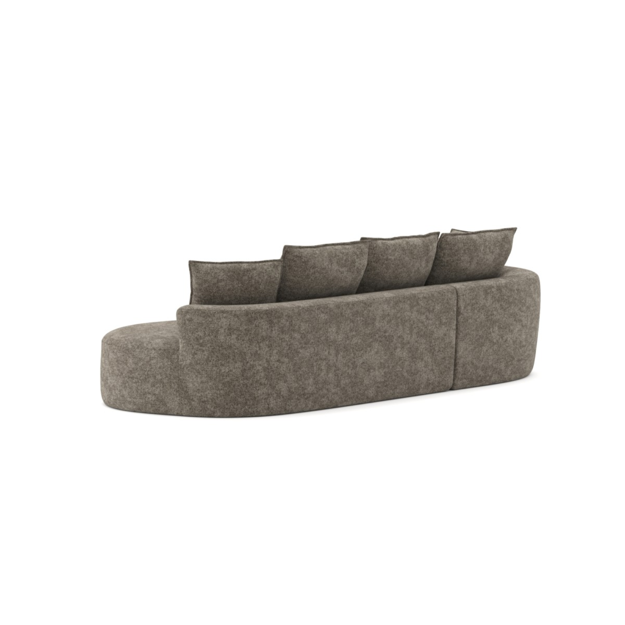 616112 Compression Sectional in Brown.