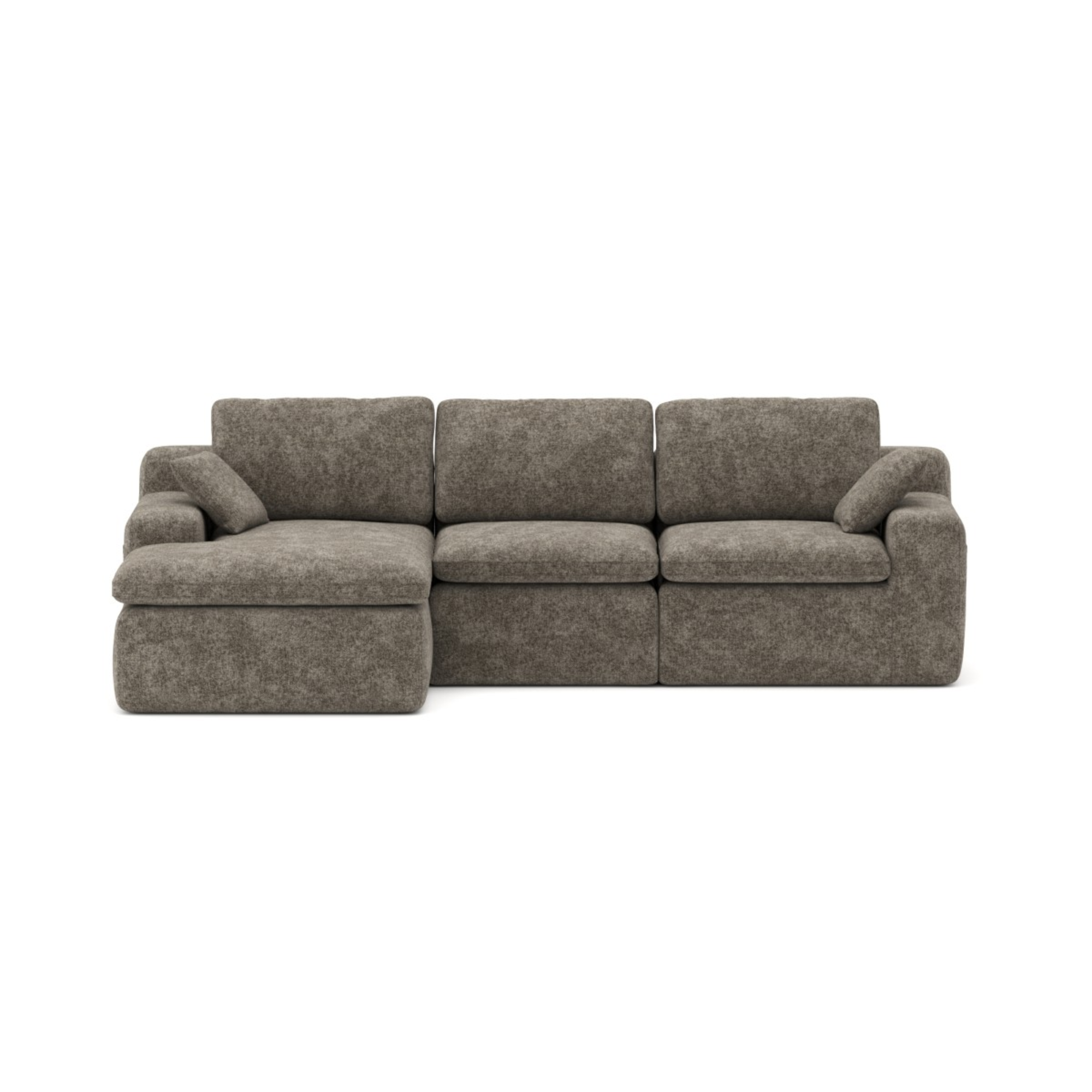 613112 Compression Sectional in Brown.