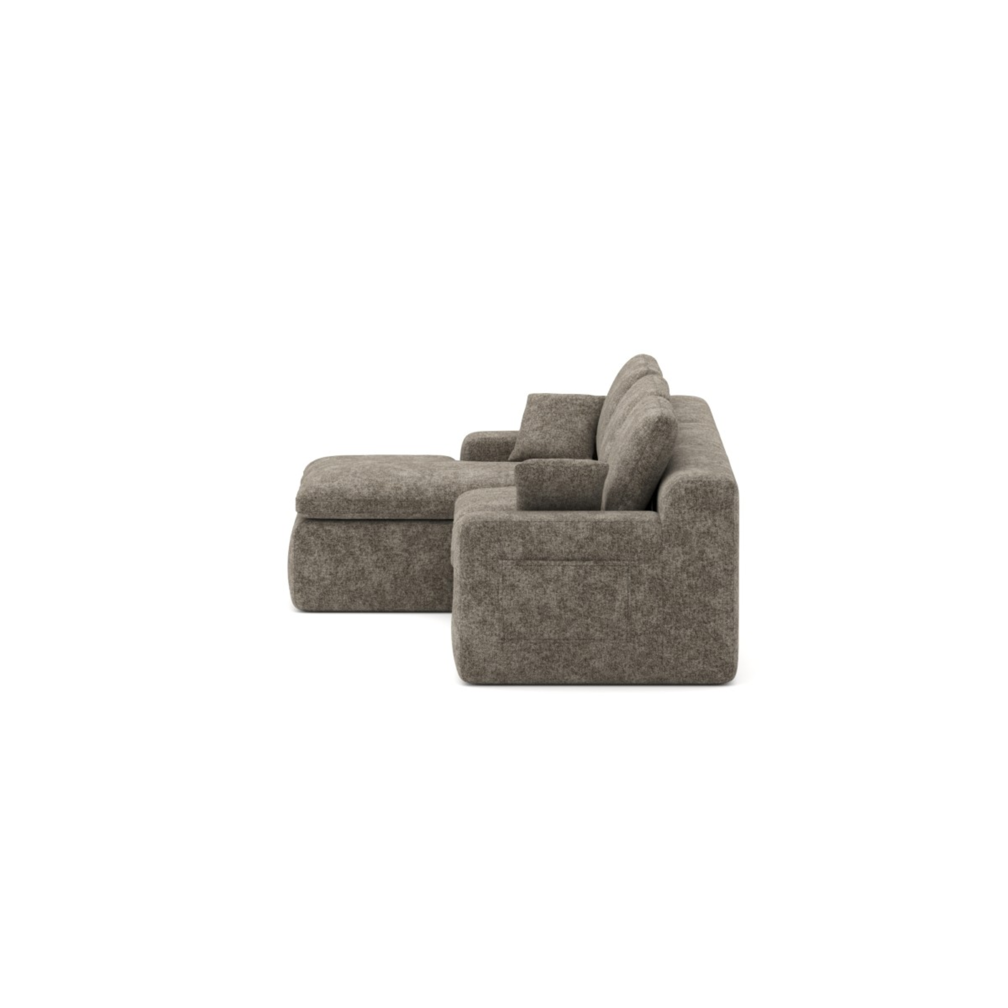 625112 Compression Sectional in Brown.