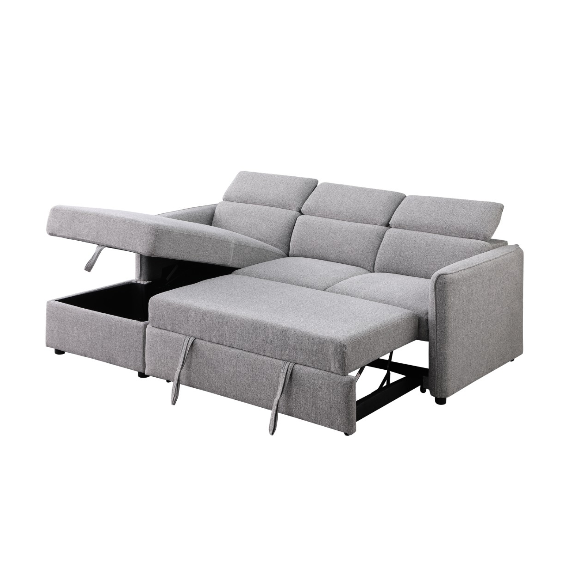 LHF Secional Sleeper in Grey 7154A.
