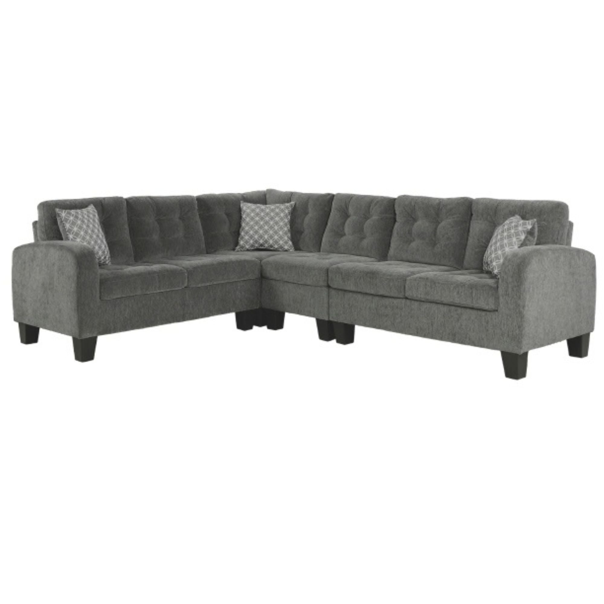 Sinclair Reversible Sectional in Dark Grey