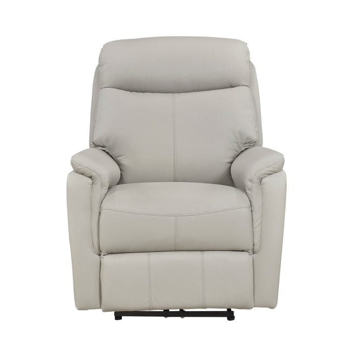 Leif Collection Power Recliner Chair in Light Grey