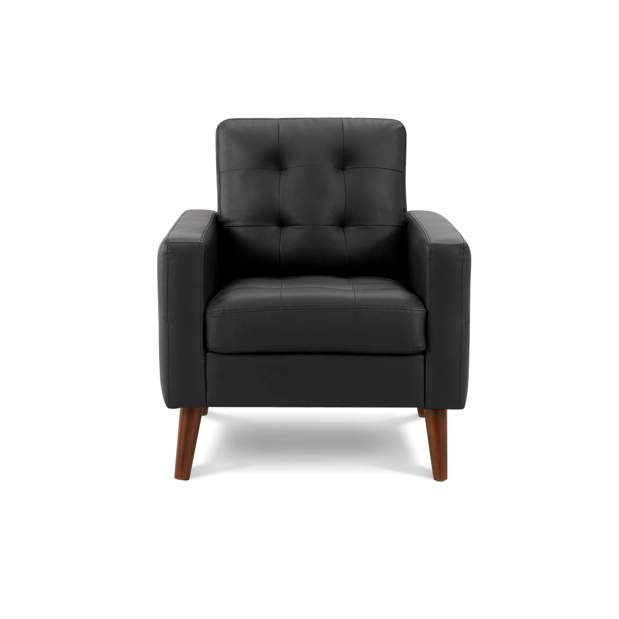 Monroe Sofa Set Black PU | CastleUp Experience Centre Online Furniture