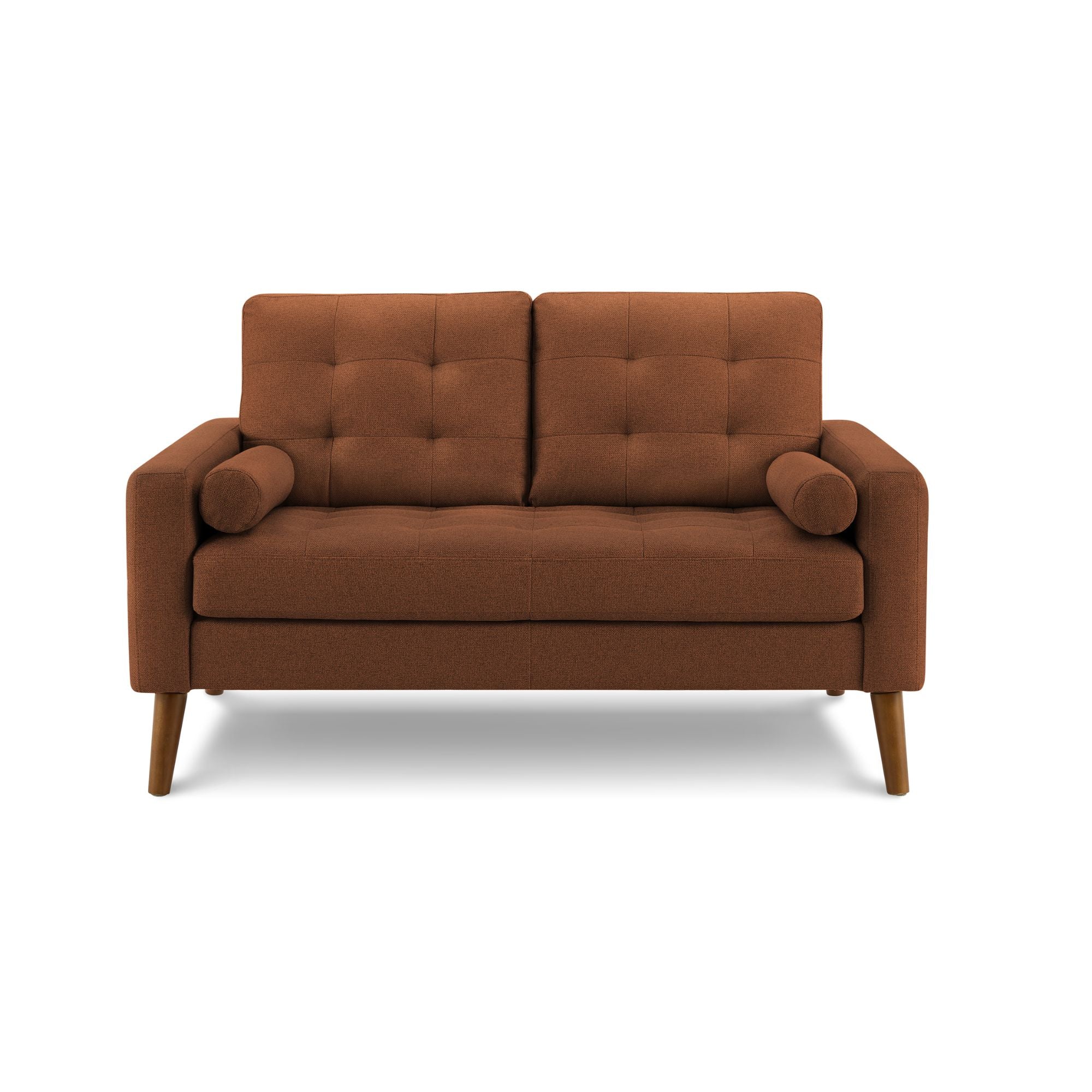 Monroe 58 inch Loveseat Rust | CastleUp Experience Centre Online Furniture