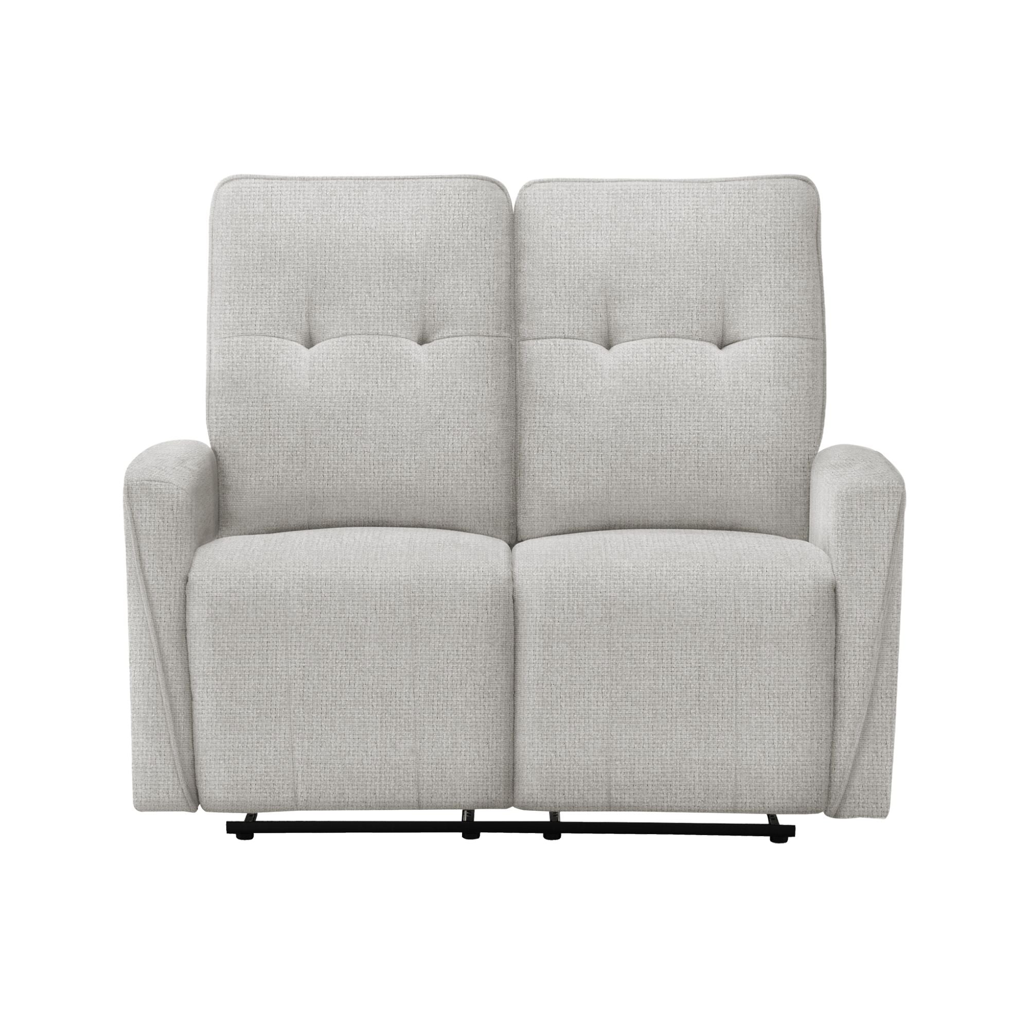 Vanta Power Reclining Loveset with USB In Grey