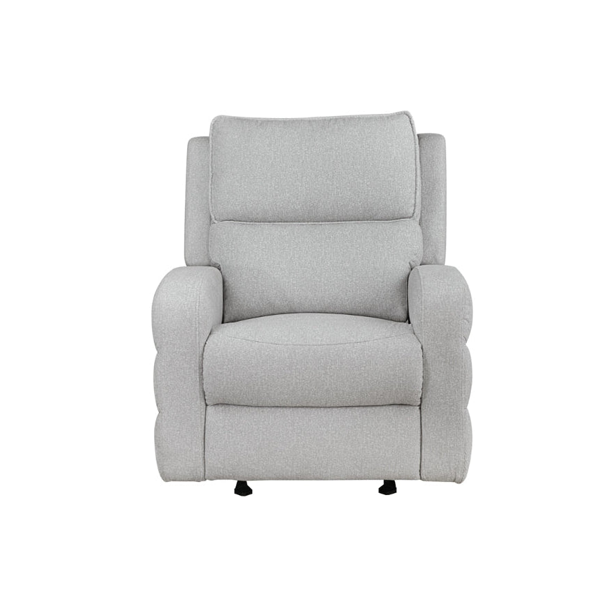 Thorne II Collection Glider Recliner Chair in Light Grey | CastleUp Experience Centre Online Furniture
