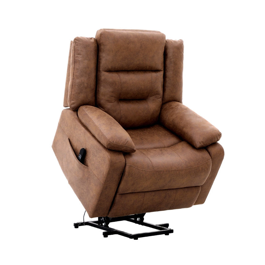 Pike Collection Power Lift Chair in Brown | CastleUp Experience Centre Online Furniture