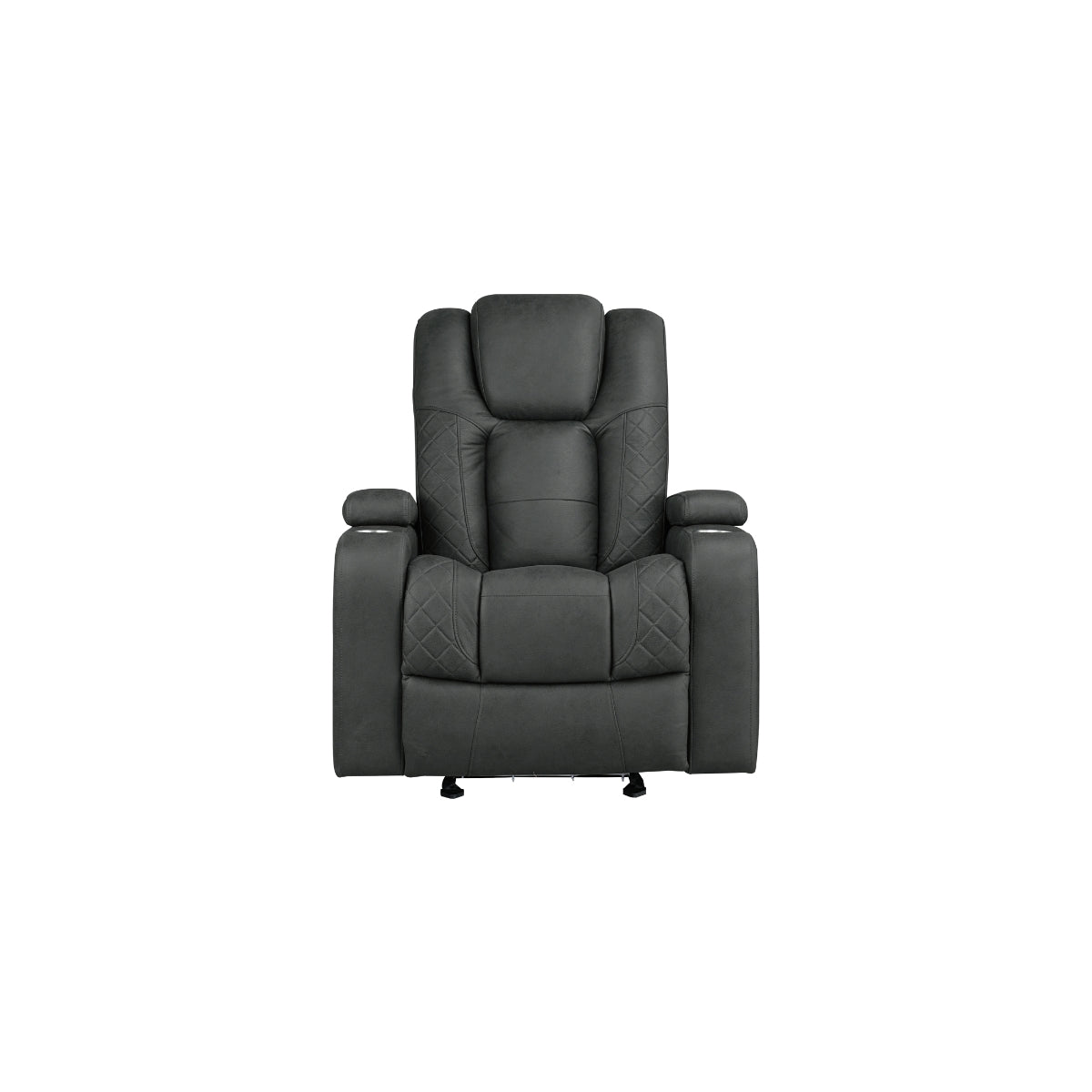 Tabor II Collection Power Glider Reclining Chair in Charcoal | CastleUp Experience Centre Online Furniture