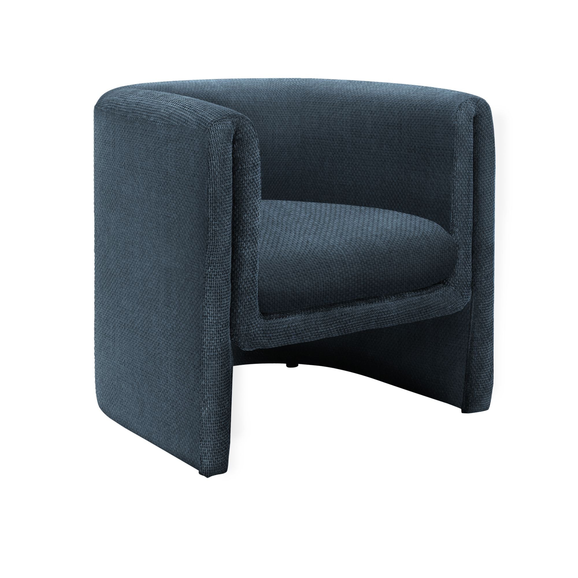 Blue fabric accent chair by Monarch Specialties with a 29-inch height, featuring a modern, upholstered design and comfortable seat.
