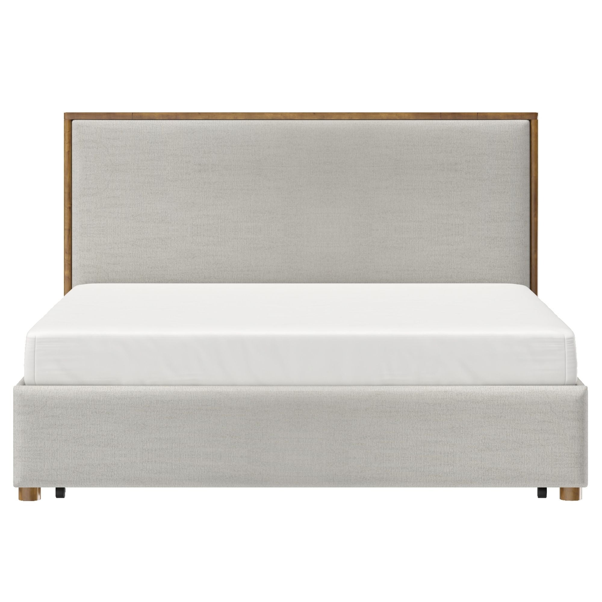 Andover Platform Bed with Drawer in Oat