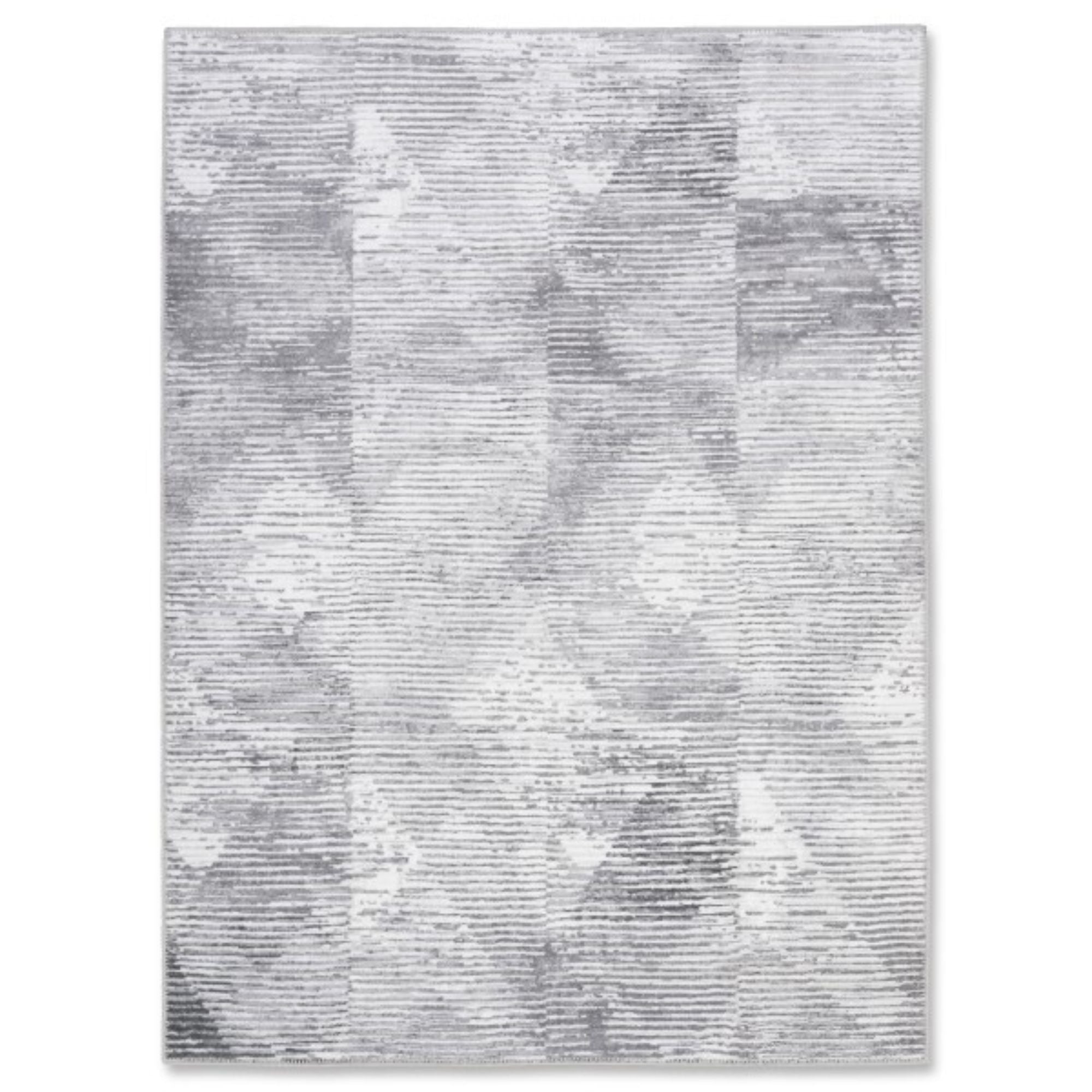 Aura Washable Spill Proof Grey Area Rug