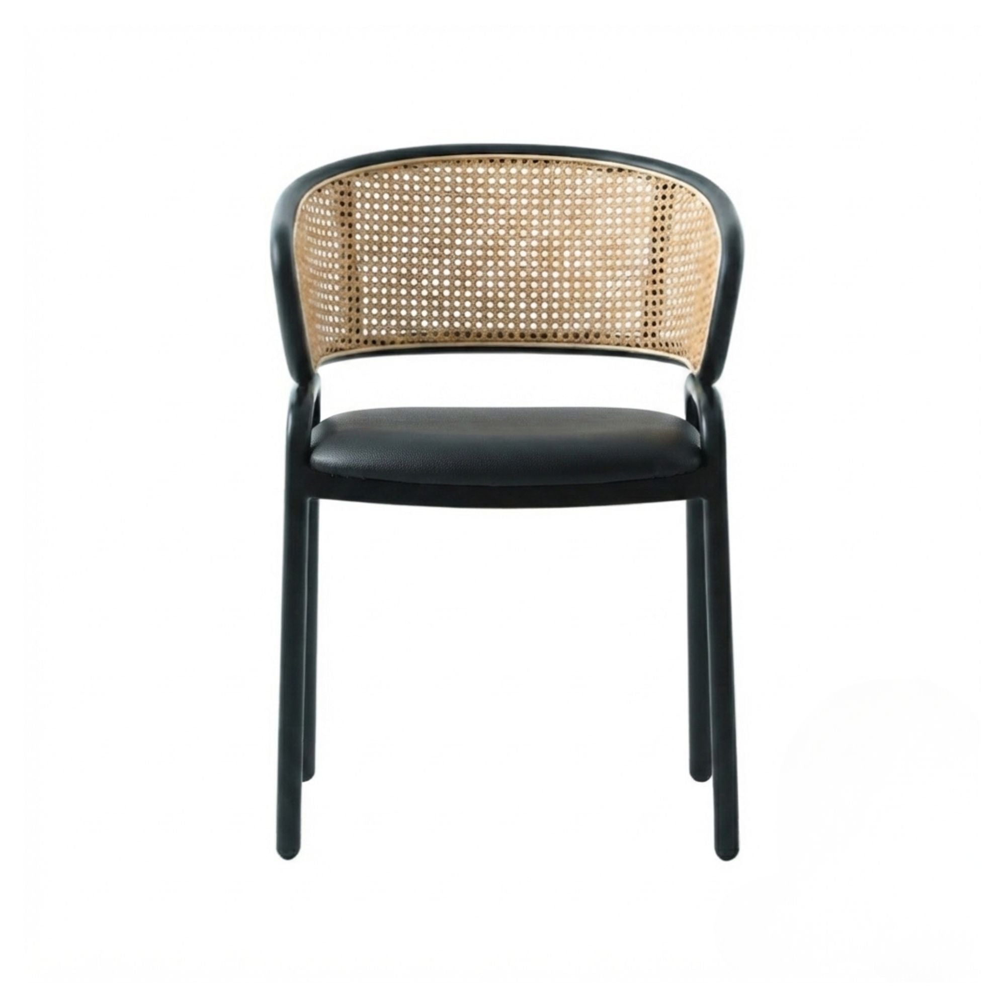 Black Bali Arm Dining Chair by Elite Living, showcasing modern design with armrests and sleek legs for contemporary dining spaces.