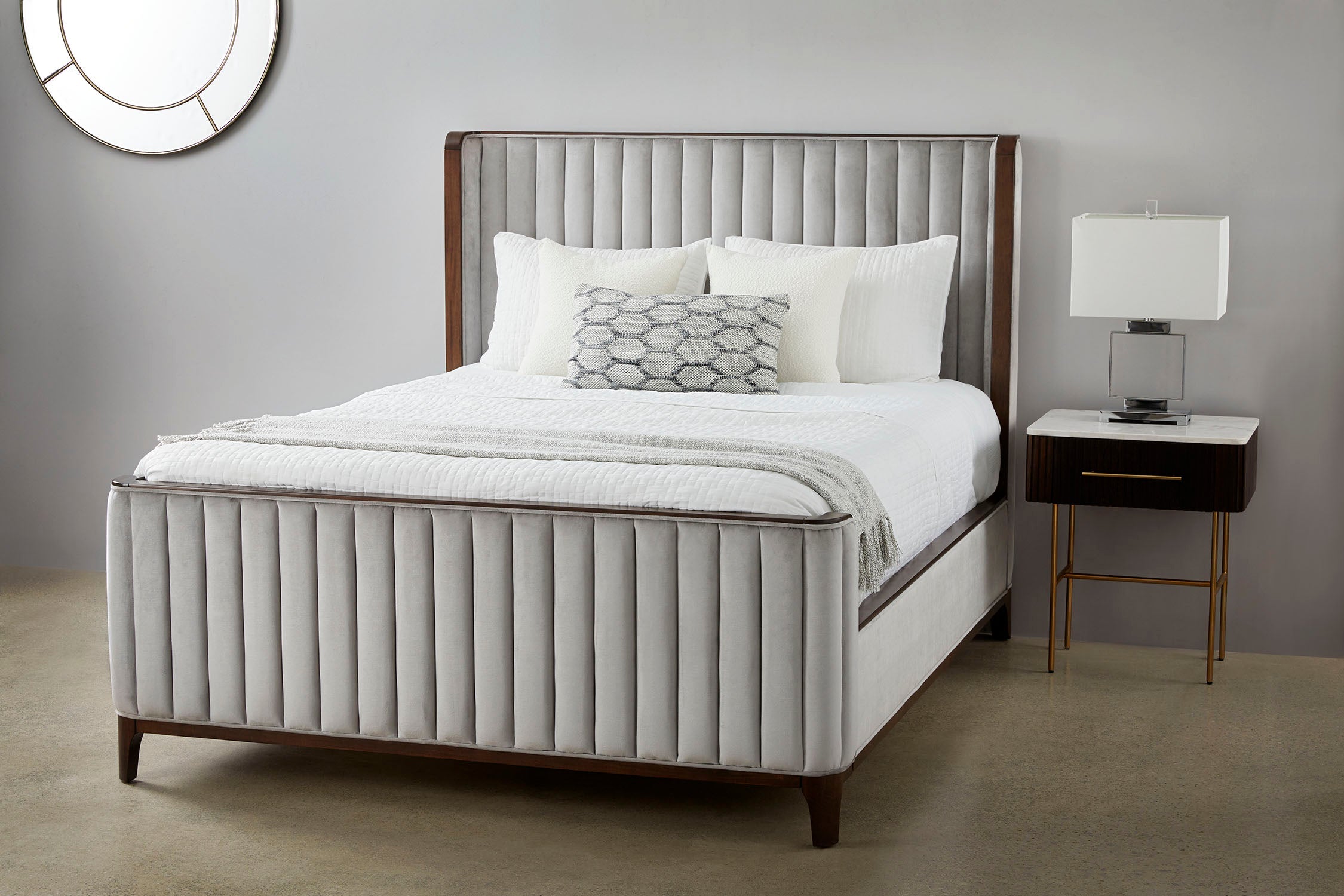 Britain 2-tone Upholstery Bed Collection.