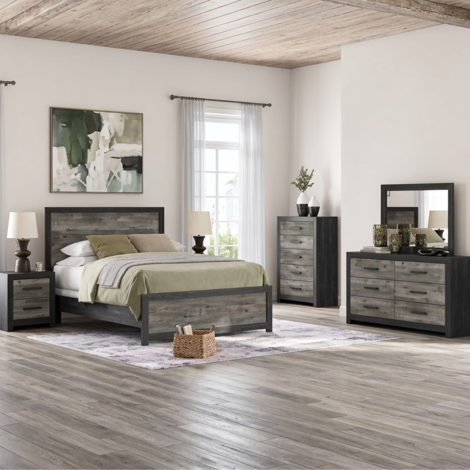 Broachmyn Panel Bedroom Set Grey