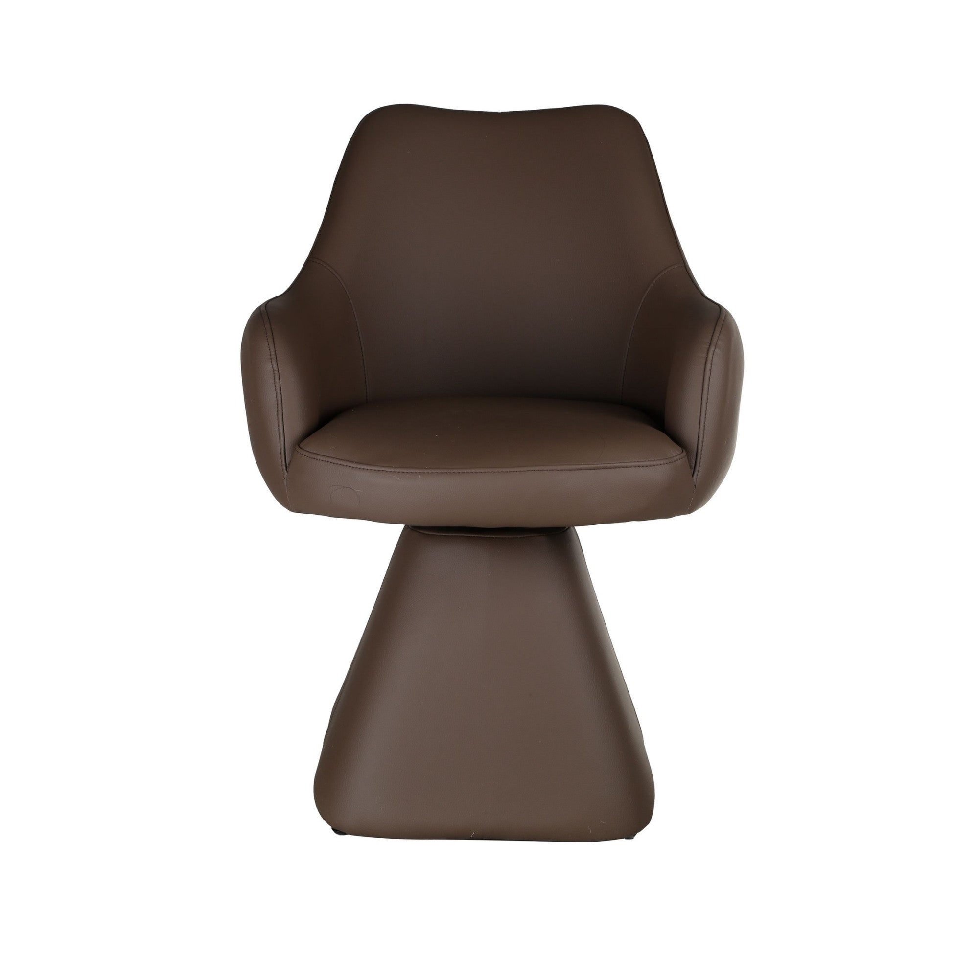 Caprese Swivel Dining Chair and Accent Chair in Brown