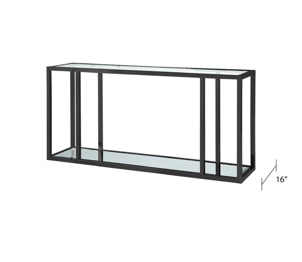 Fabian Black Console Table.