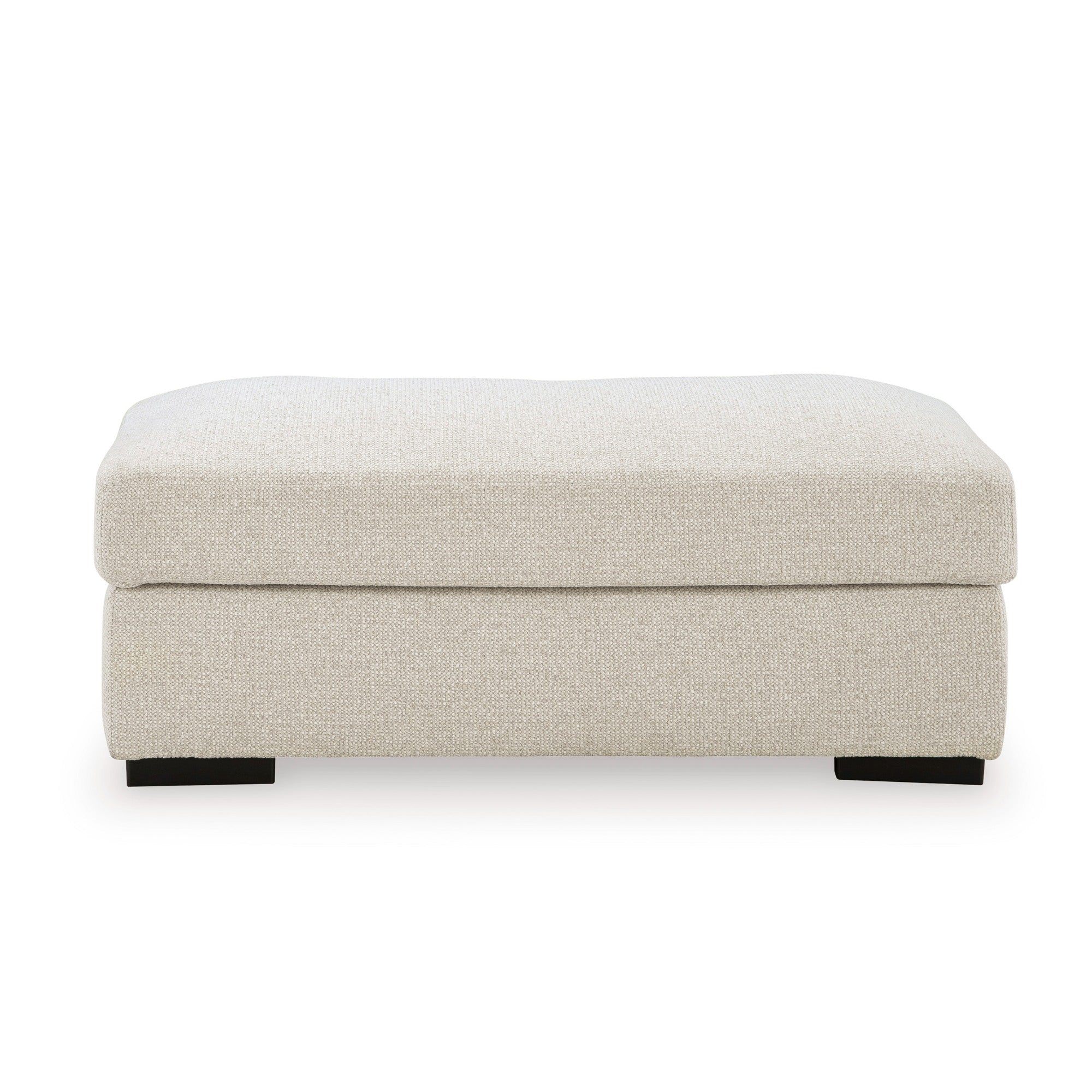 Conlee-Pike Ottoman in Linen