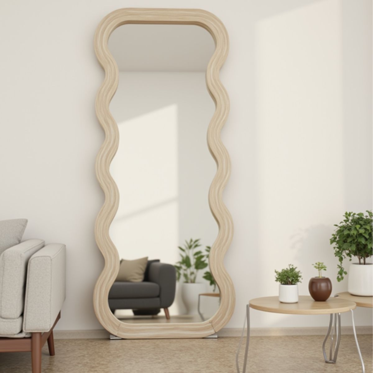 Elara Floor Mirror – Natural.