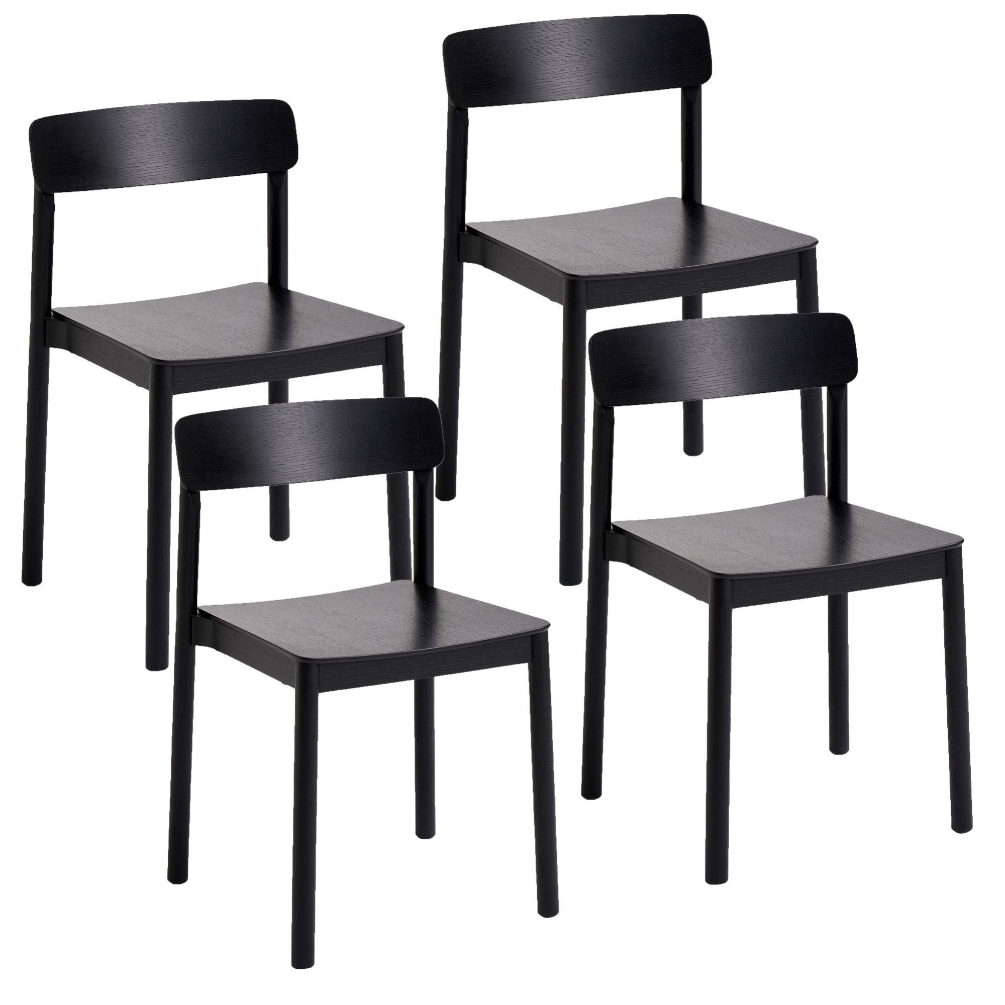 Felix Dining Chair in Black (Set of 4)