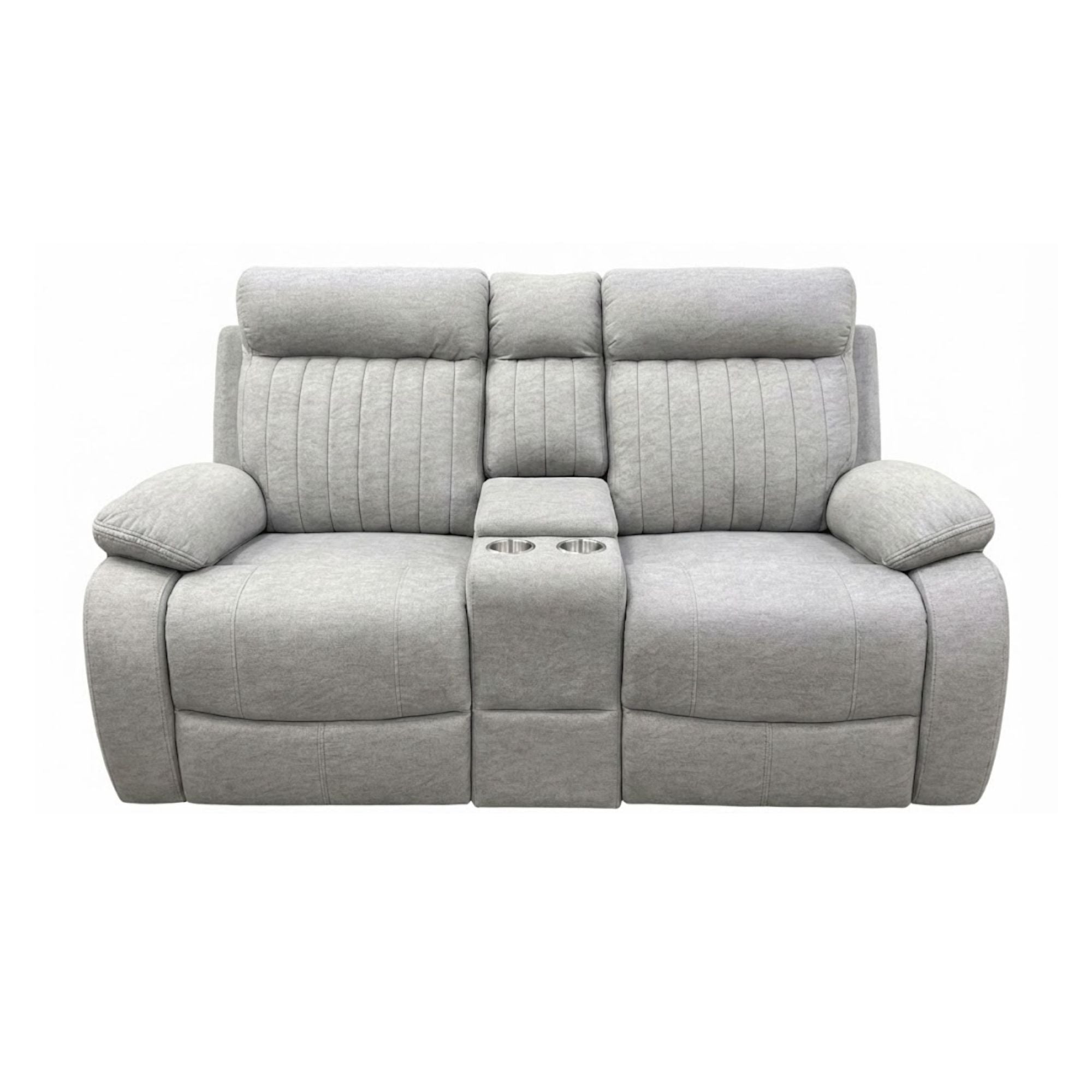 Eiyse Recliner Loveseat in Stone | CastleUp Experience Centre Online Furniture