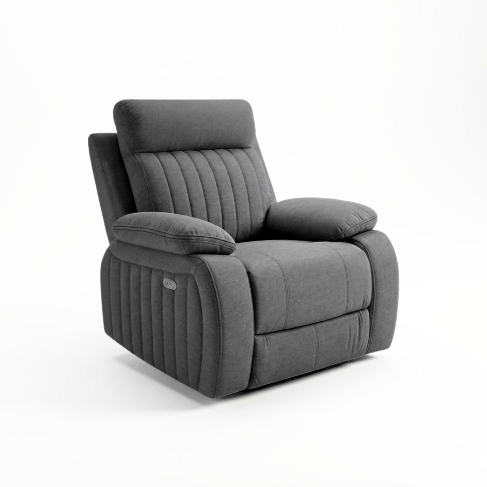 Elyse Glider Recliner Chair in Grey | CastleUp Experience Centre Online Furniture