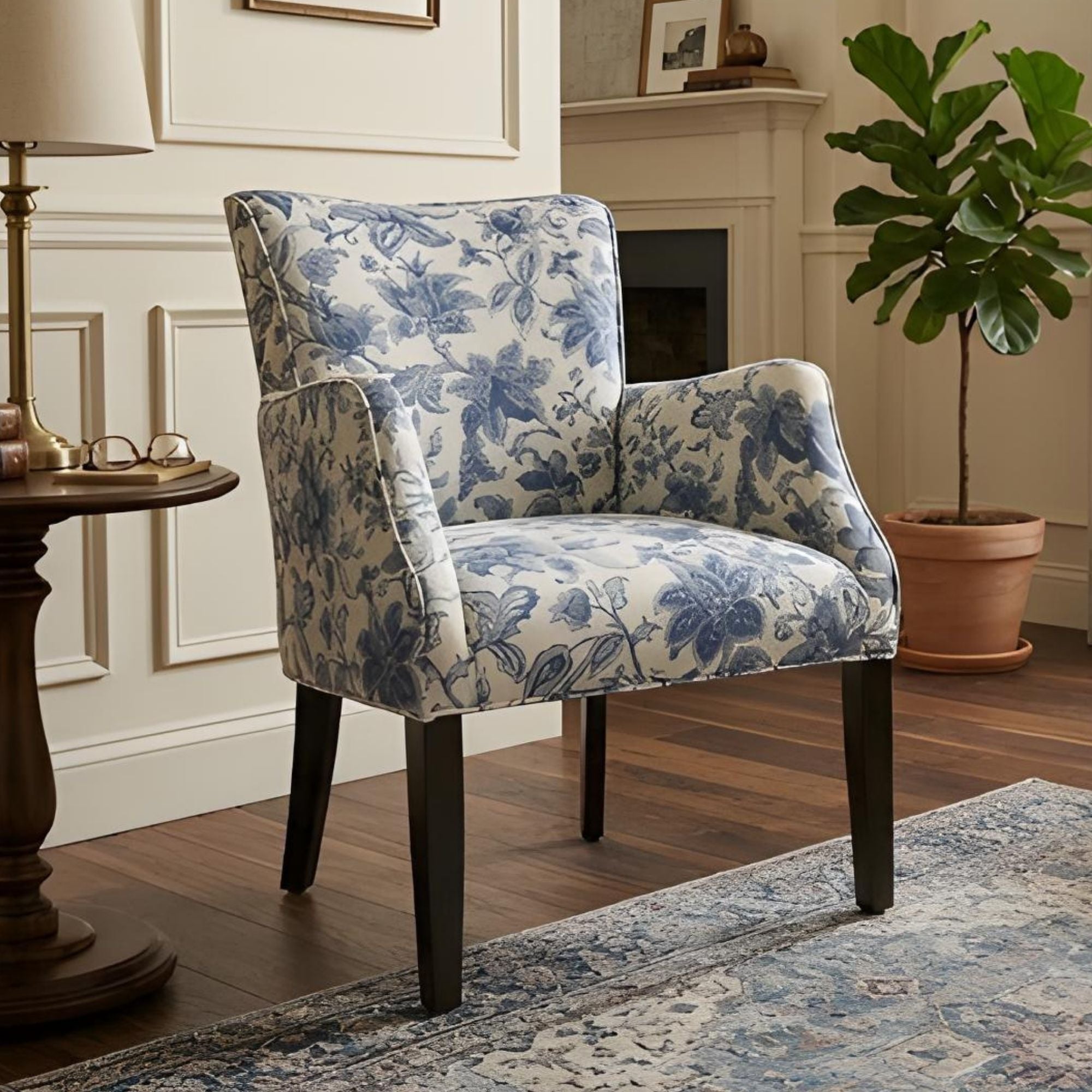 ComfortStyle Emma accent chair made in Canada, featuring a stylish design and comfortable upholstery for modern living spaces.