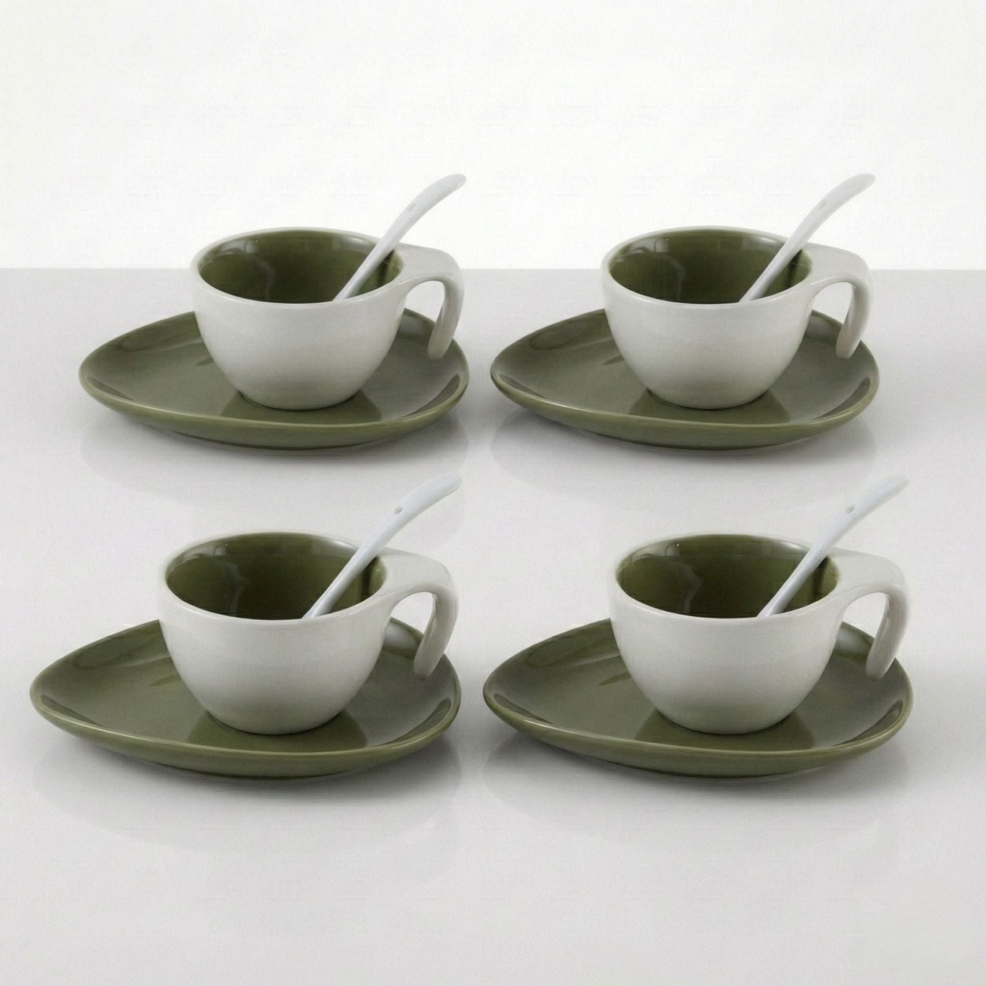 Tannex Espresso Cup Set in Dark Green | CastleUp Experience Centre Online Furniture