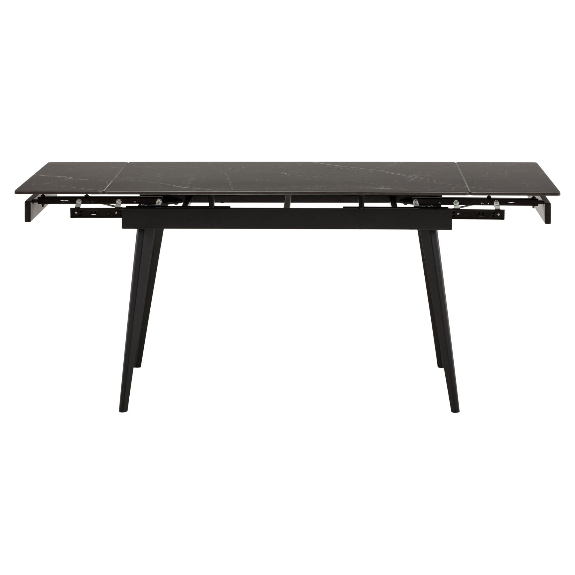 Arden Sintered stone Extendable Dining Table Marbled Black