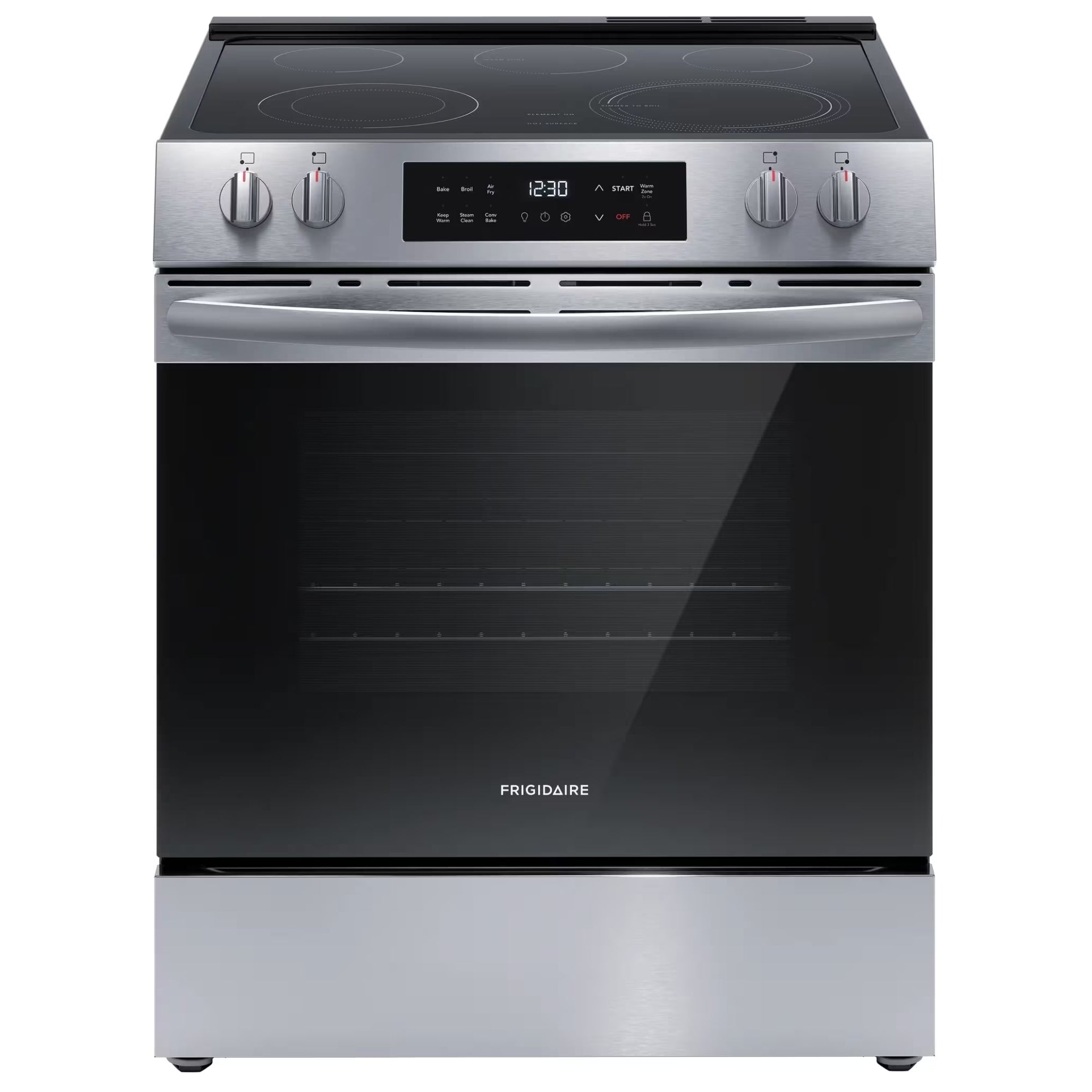 Frigidaire FCFE308CBS 30-Inch Front-Control Electric Range with Air Fry Stainless Steel