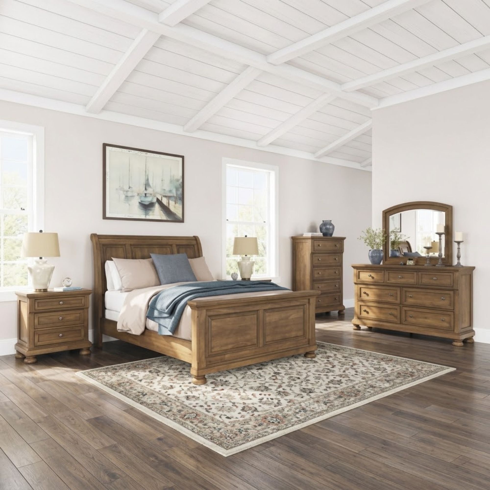 Feddinger Sleigh Bedroom Set