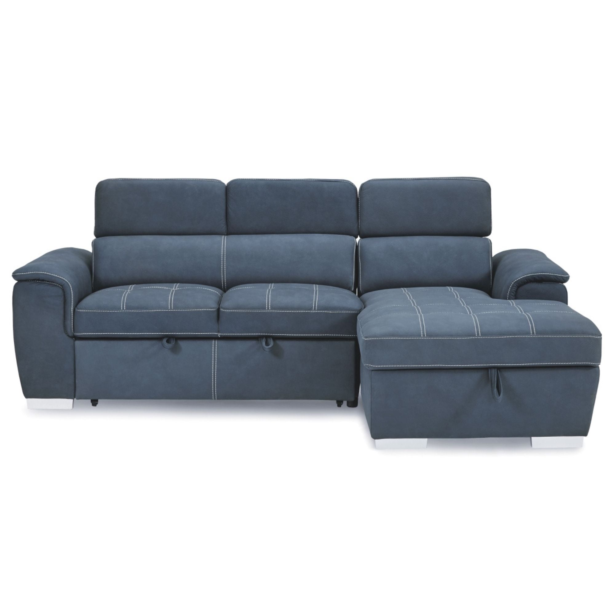 Ferriday RHF 2-Piece Sectional Sleeper in Blue