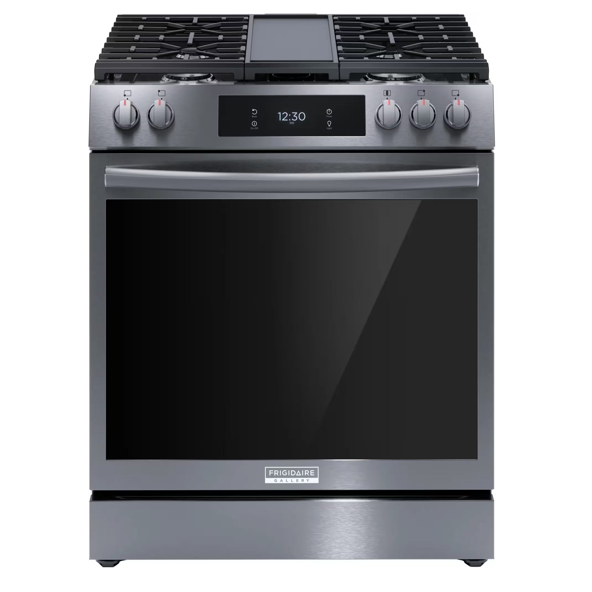 Frigidaire Gallery GCFG3060BD 30-Inch Front-Control Gas Range Black Stainless Steel