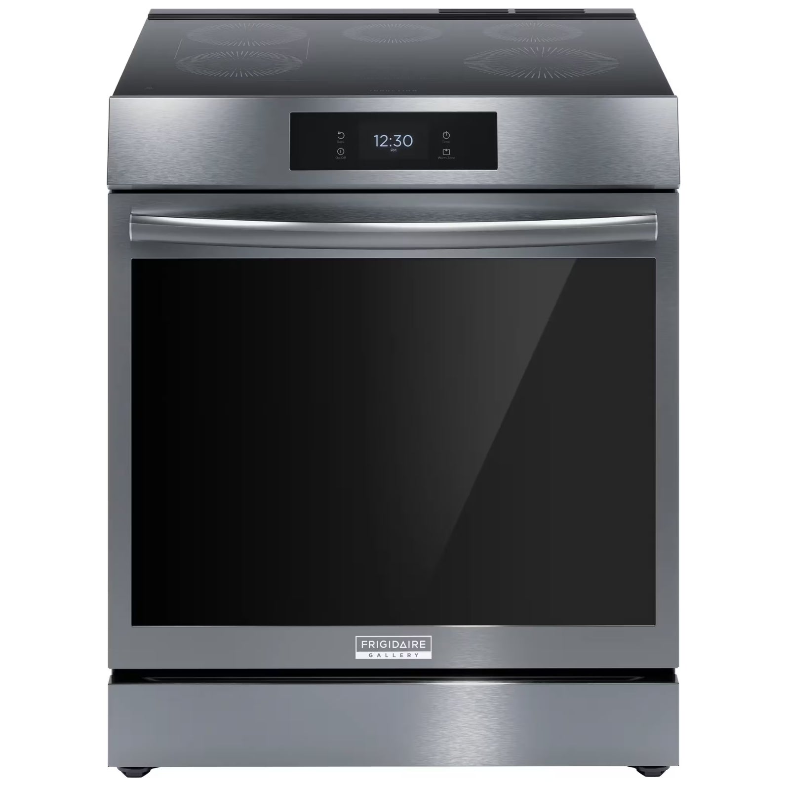 Frigidaire Gallery GCFI306CBD 30-Inch Front-Control Induction Range with Total Convection Black Stainless Steel