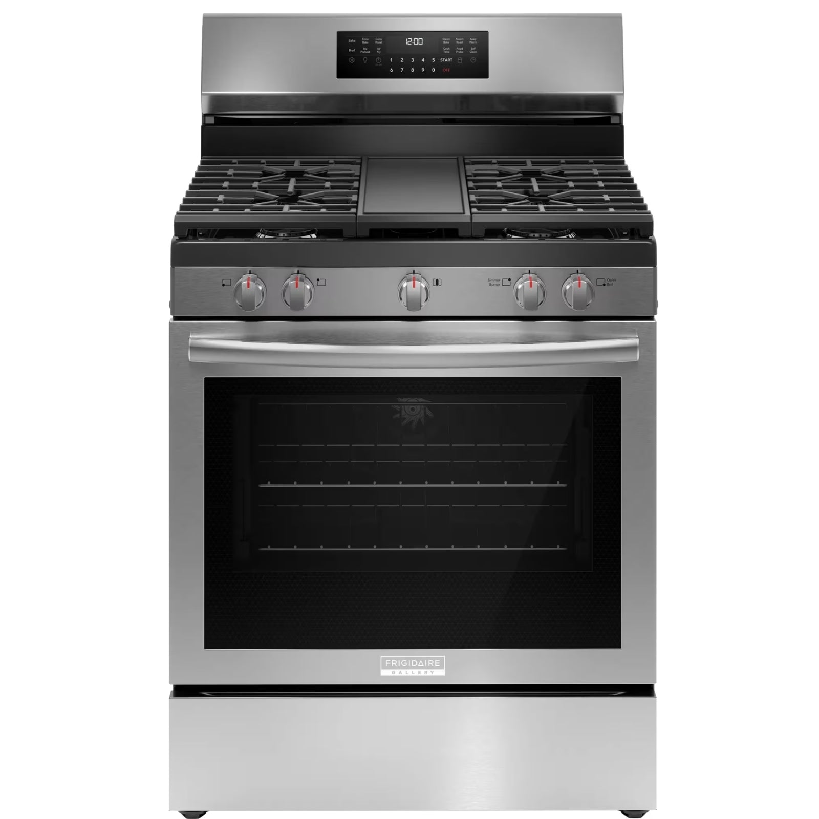 Frigidaire Gallery GCRG3060BF 30-Inch Rear-Control Gas Range with Total Convection Stainless Steel