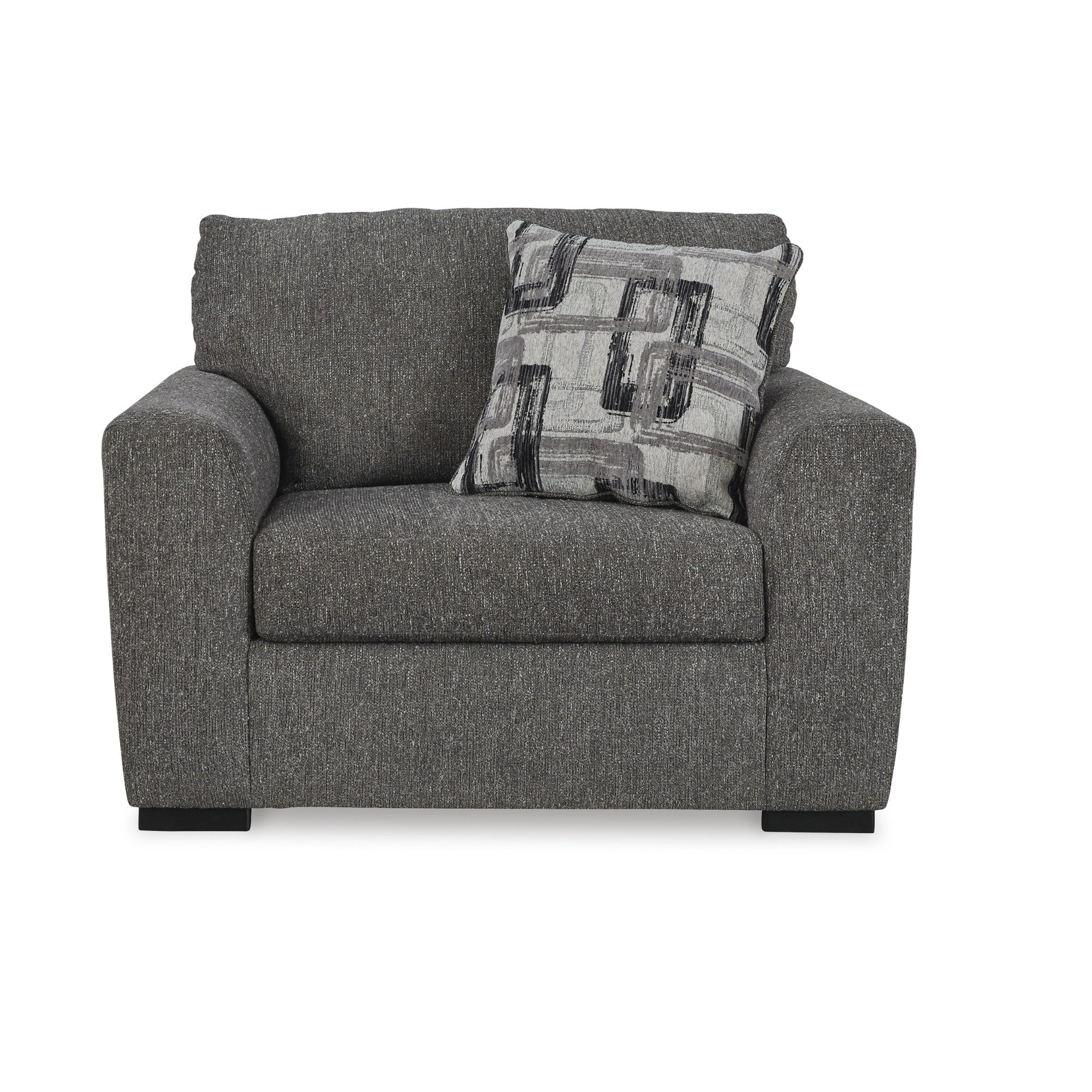 Gardiner Oversized Chair in Pewter