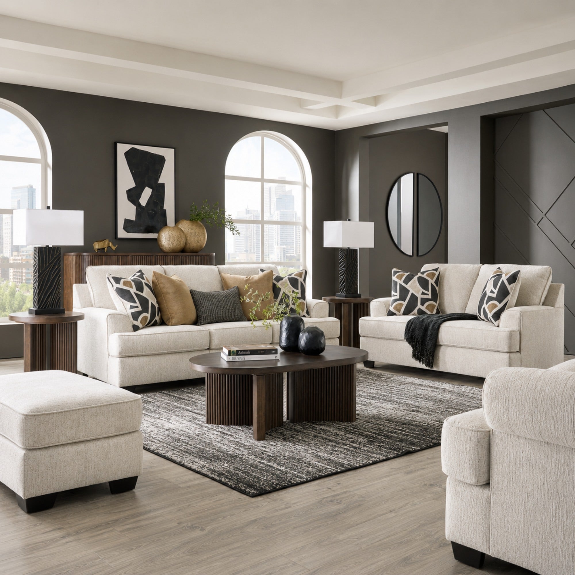 Heartcort Sofa Set Quartz