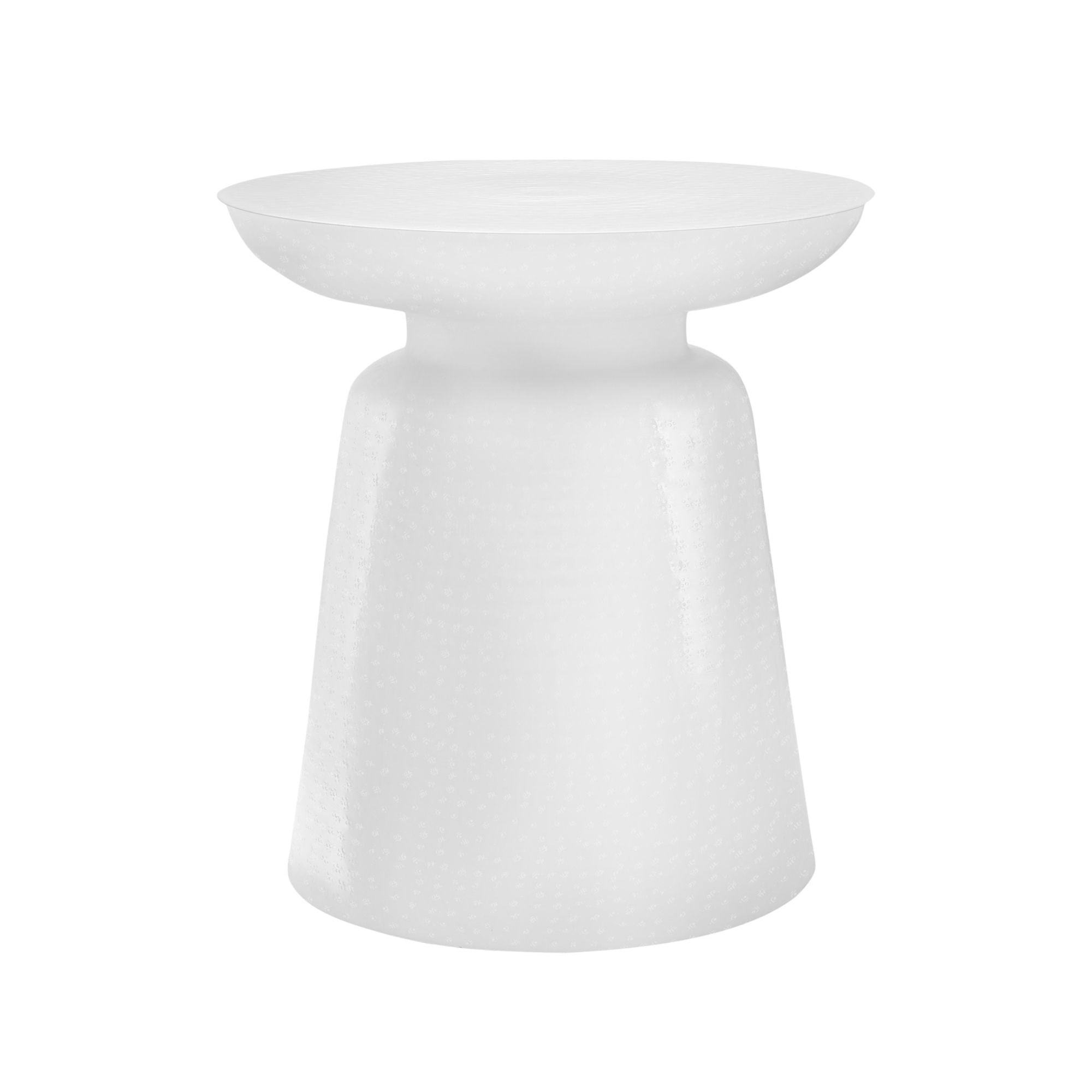 White Orvian Accent Table by Monarch Specialties with sleek modern design and smooth surface.