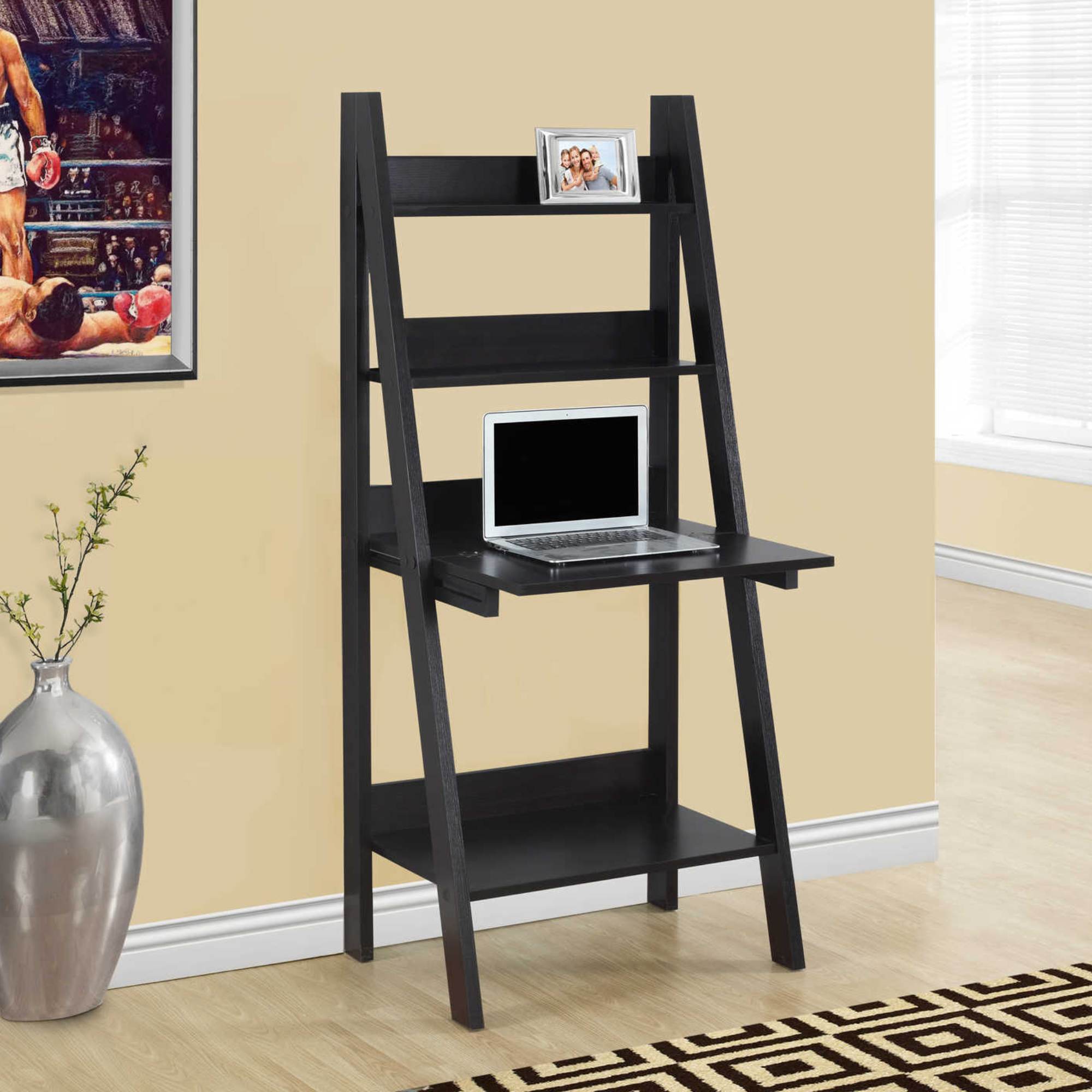 Monarch Specialties Structa Office Computer Desk with spacious work surface and modern design, shown in a home office setting.
