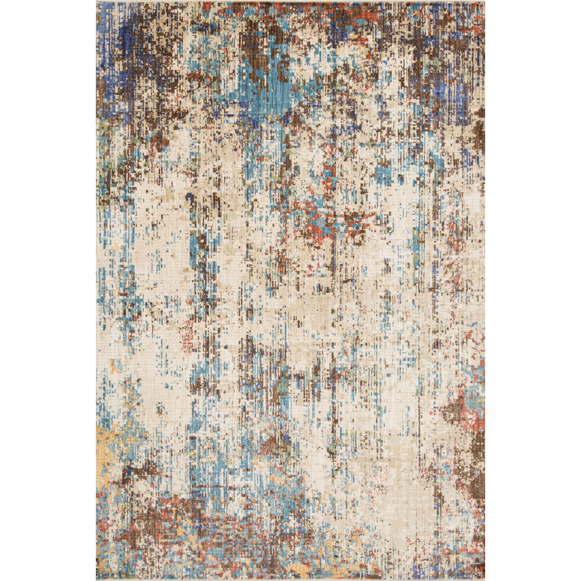 Ishani Area Rug in Cream/Taupe /Blue | CastleUp Experience Centre