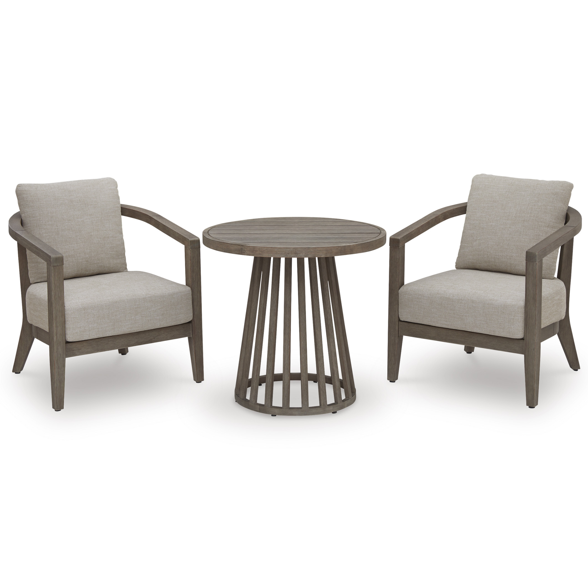 Joy Lagoon 3-Piece Chairs w/CUSH/Table Set