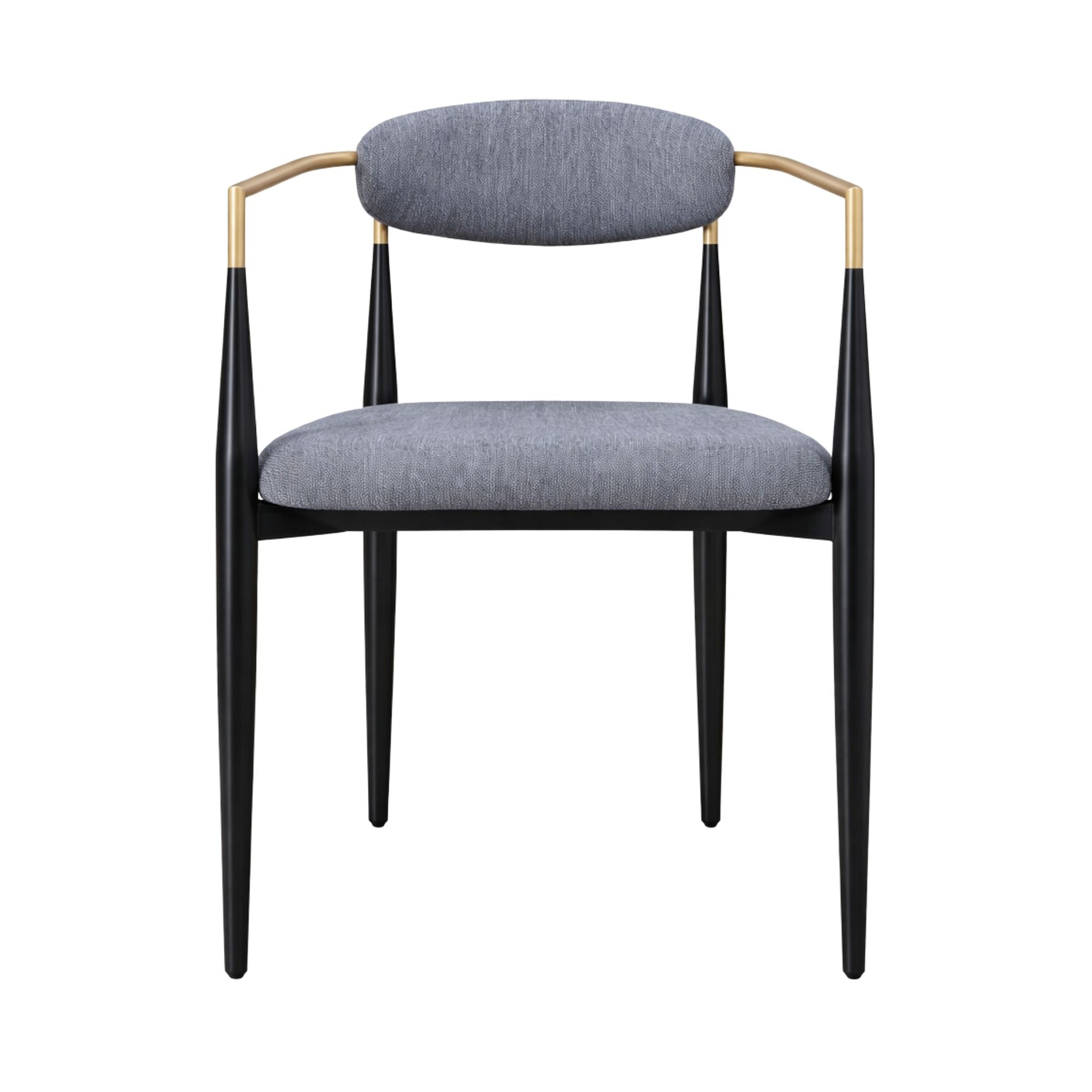 Kodi Arm Dining Chair Set in Grey (Set of 2) | CastleUp Experience Centre Online Furniture